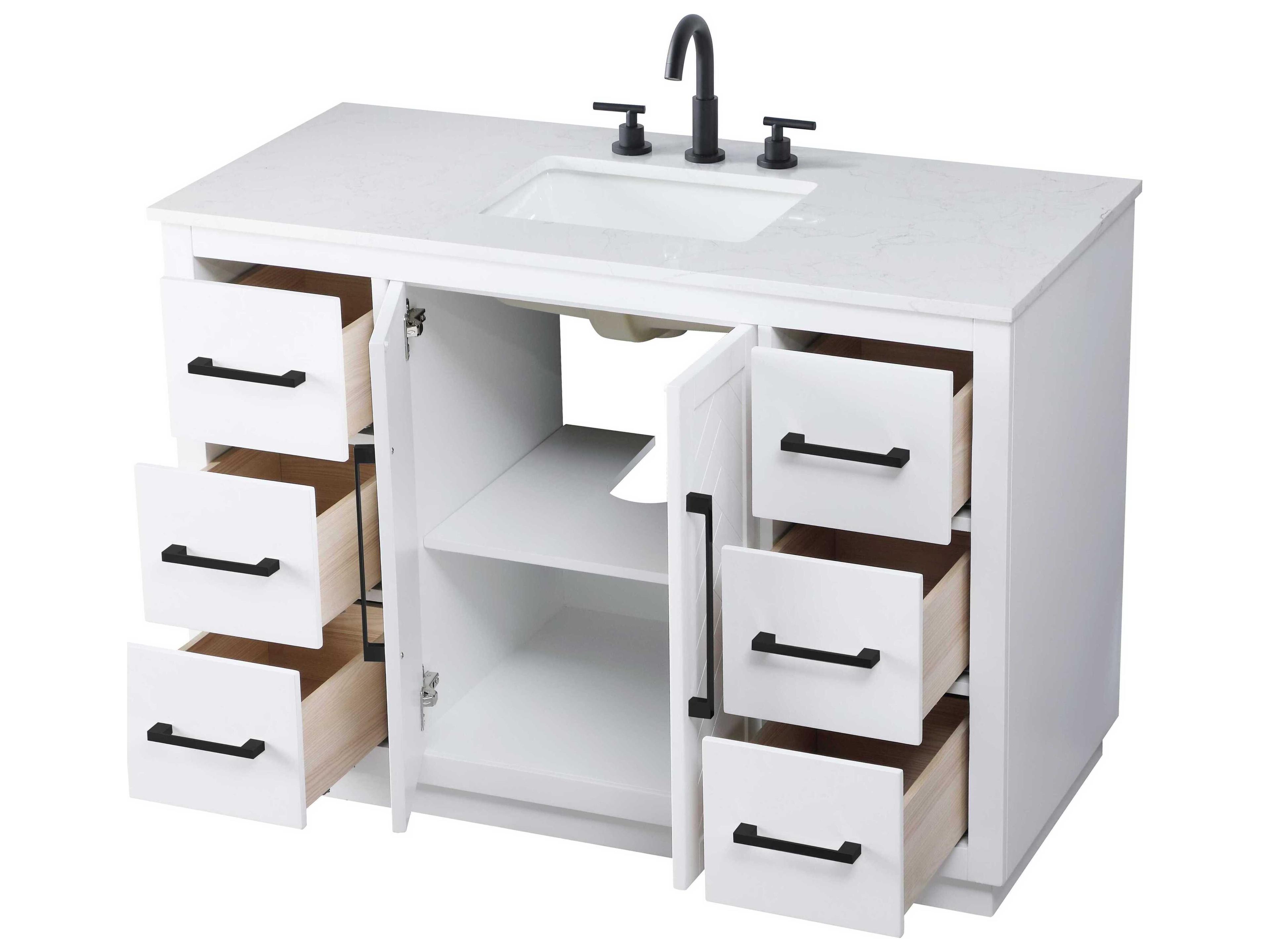Elegant Lighting Chase White Vanity