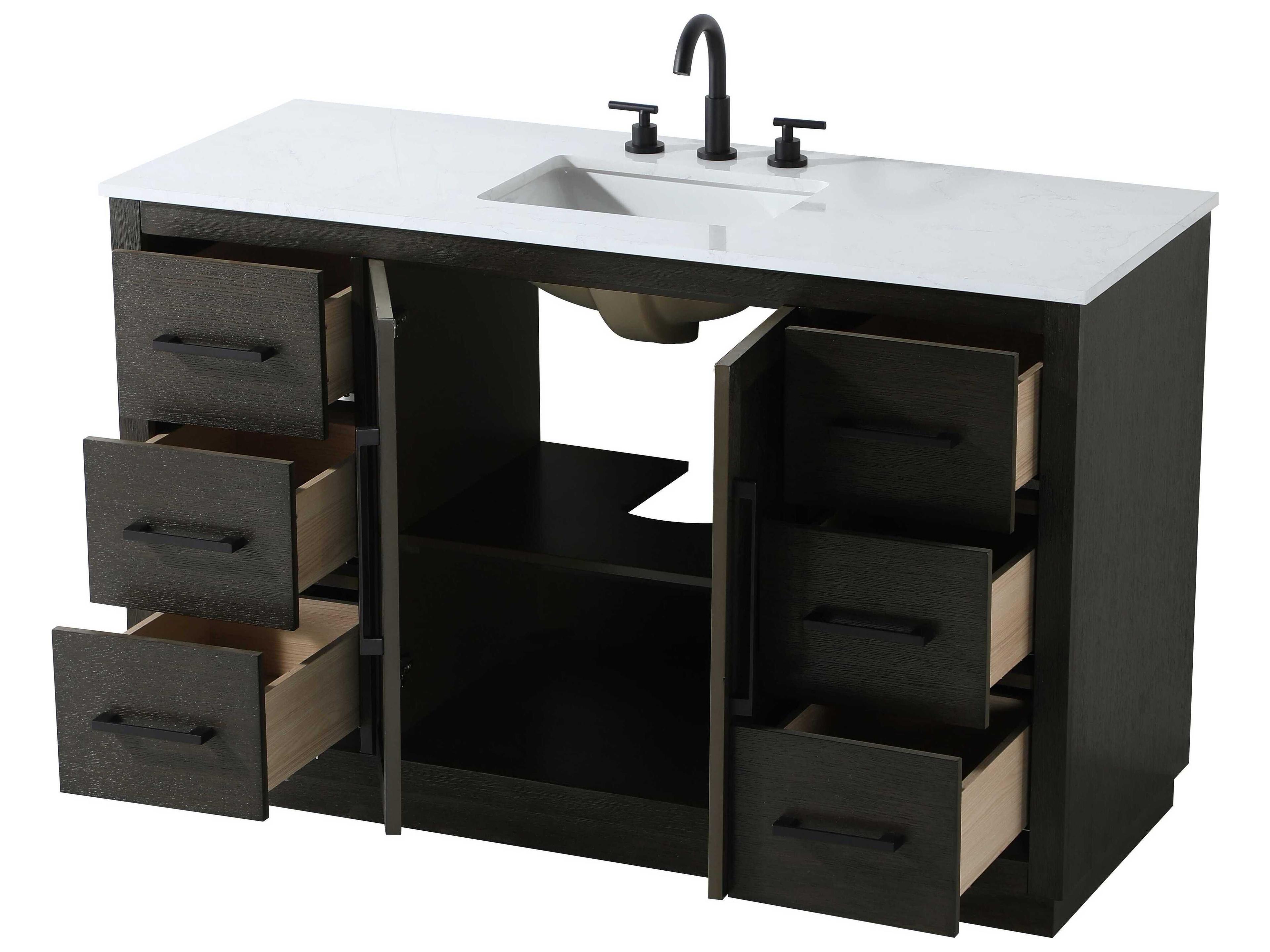 Elegant Lighting Chase Chocolate Oak Vanity