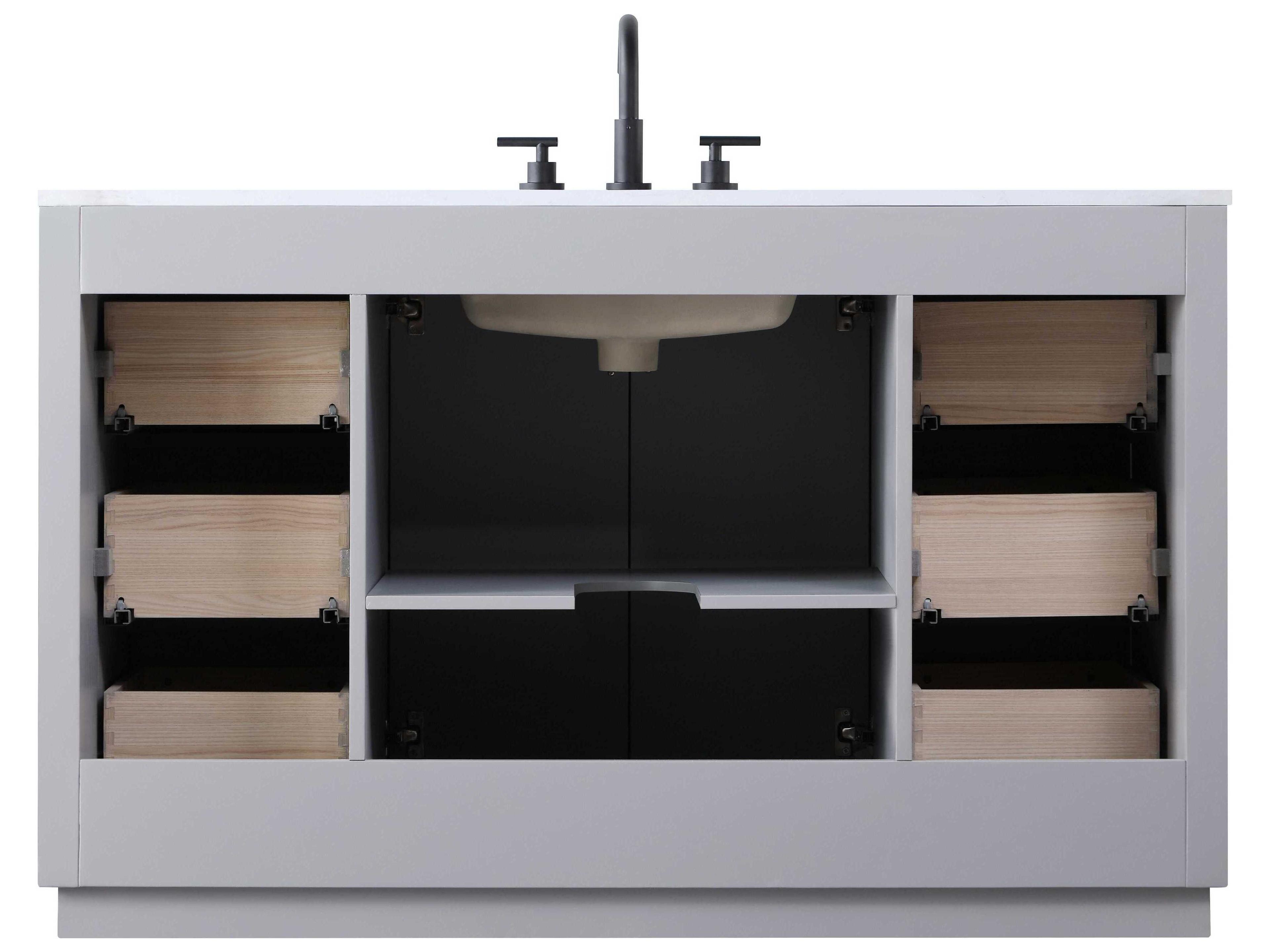 Elegant Lighting Chase Grey Vanity