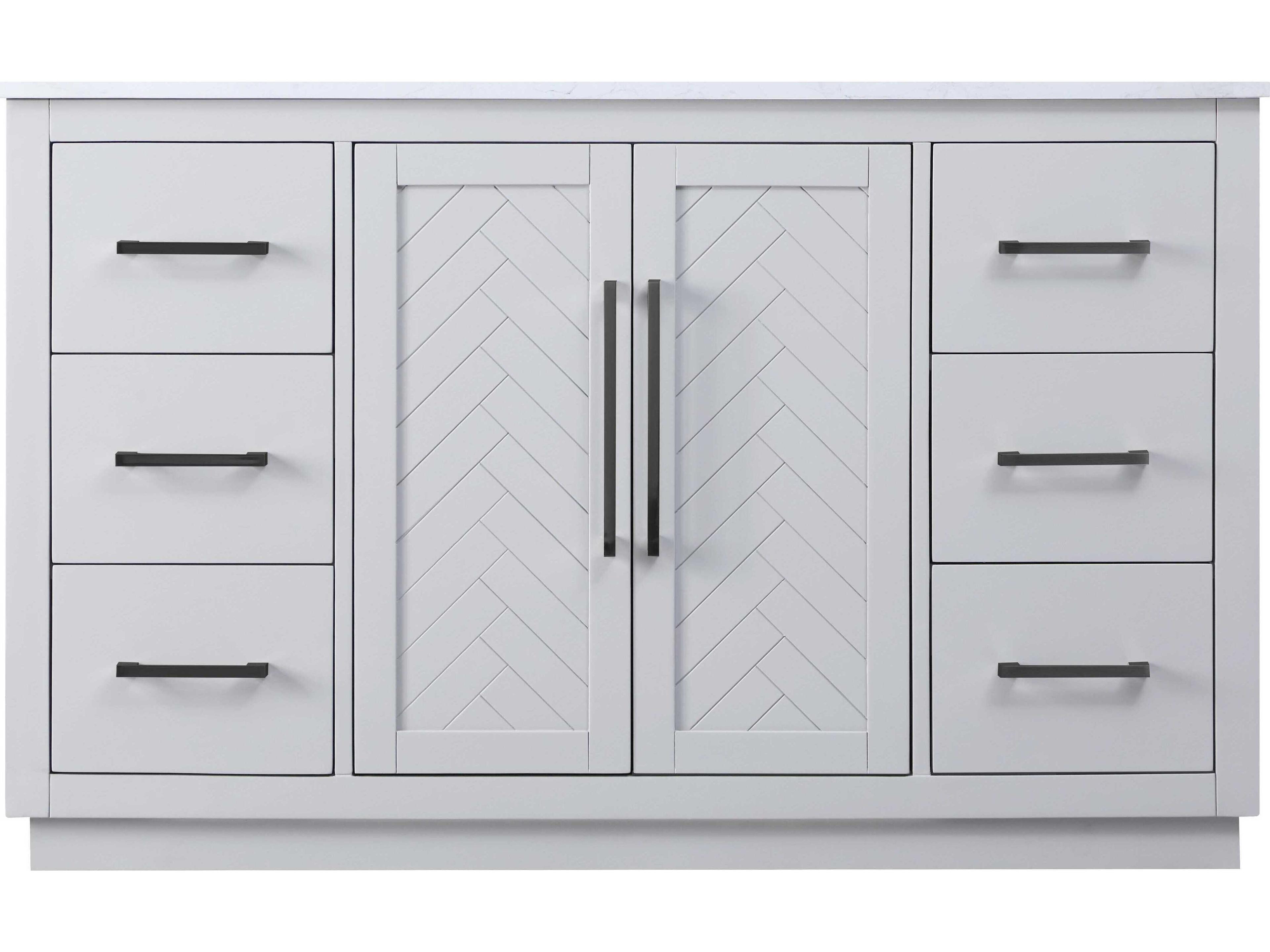 Elegant Lighting Chase Grey Vanity