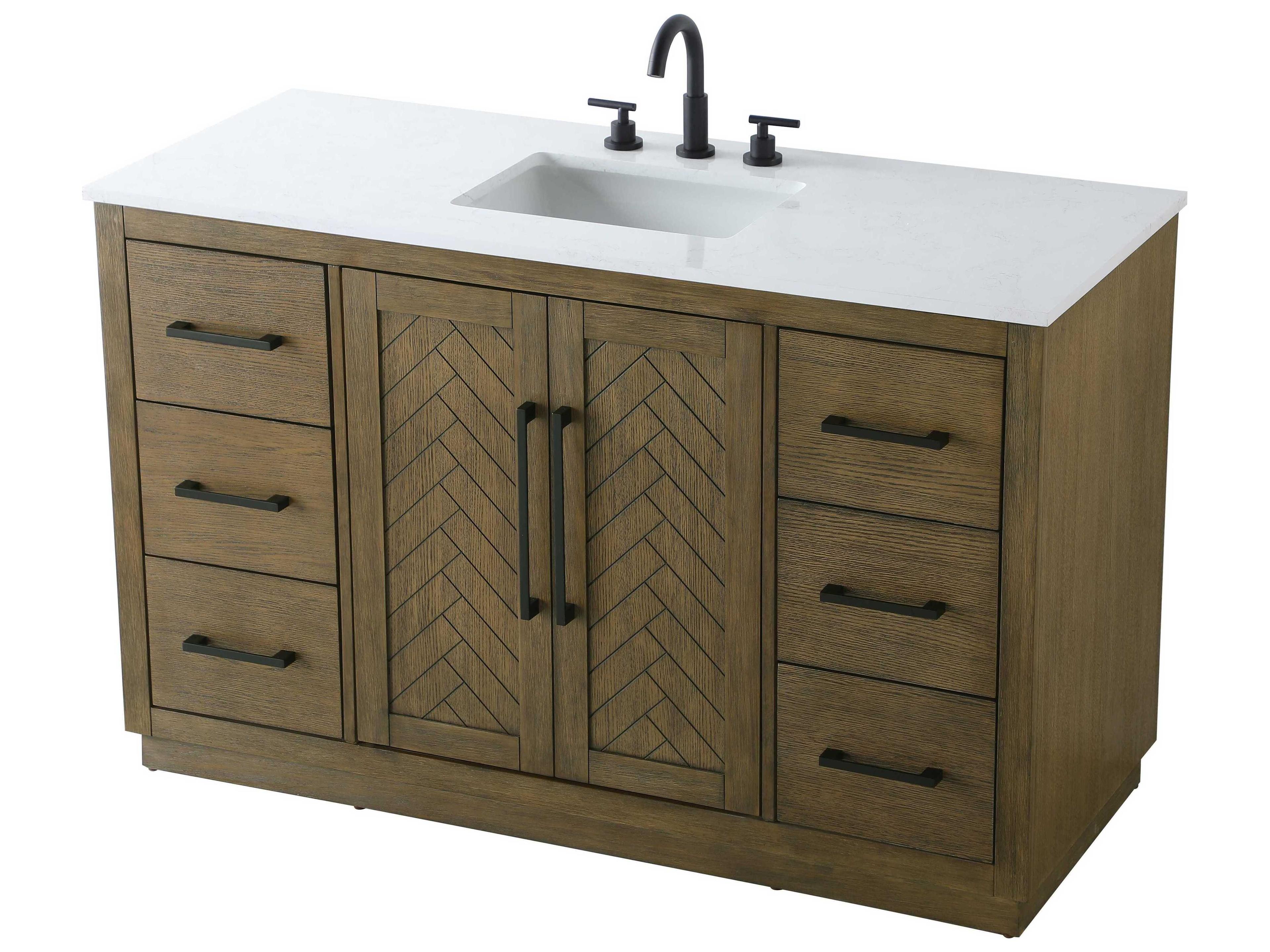 Elegant Lighting Chase Hazel Oak Vanity