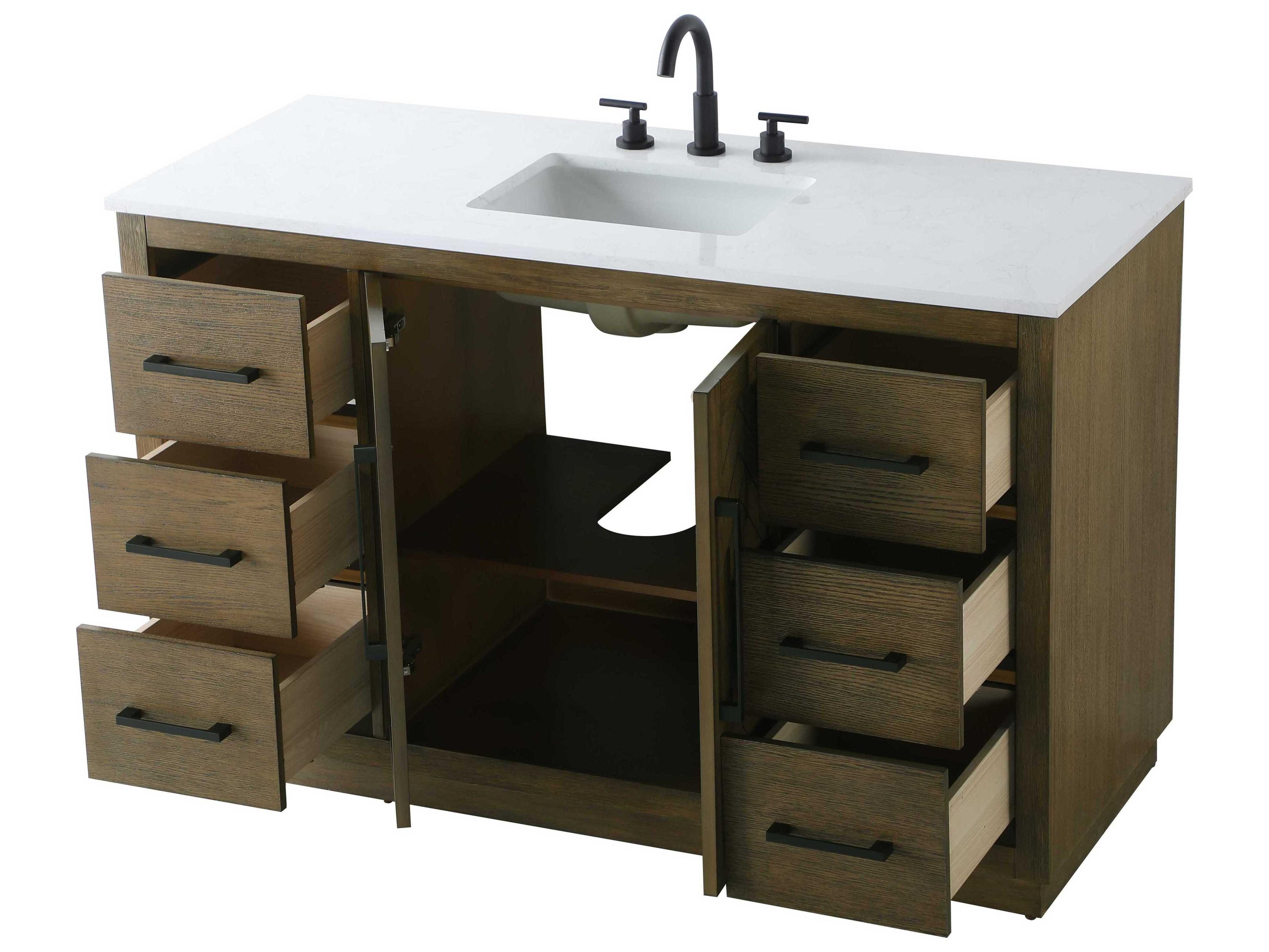 Elegant Lighting Chase Hazel Oak Vanity