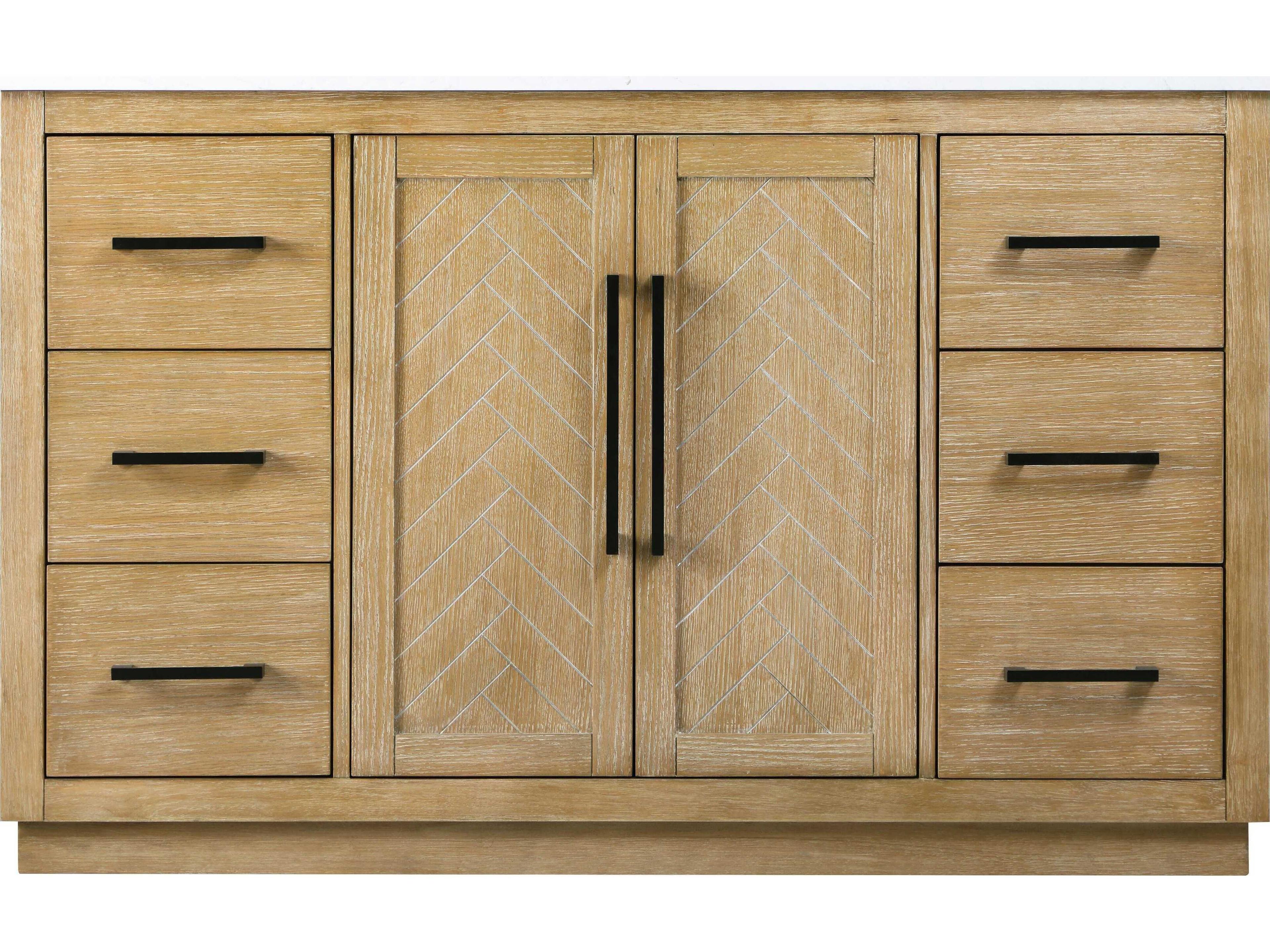Elegant Lighting Chase Linen Oak Vanity