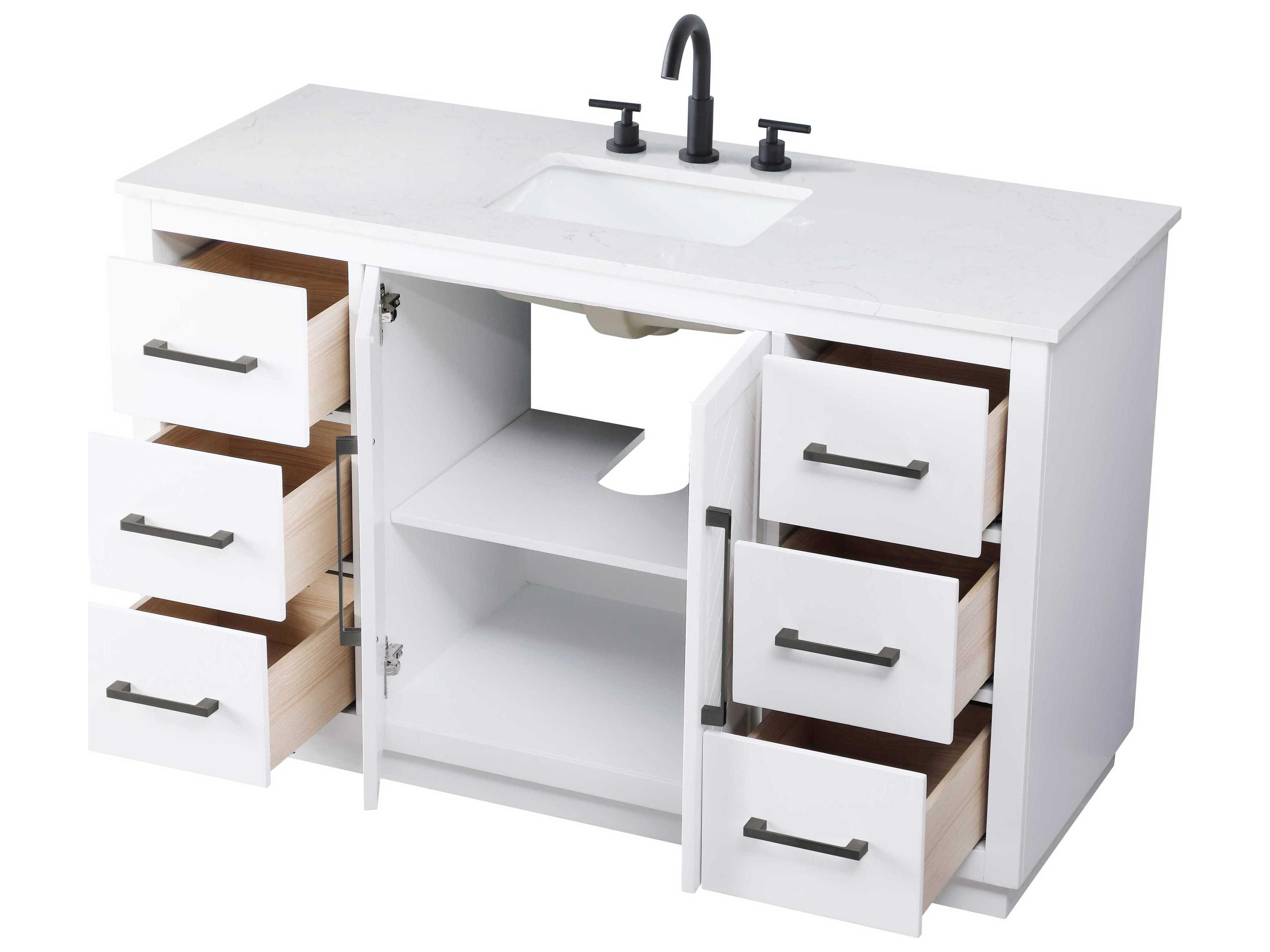 Elegant Lighting Chase White Vanity