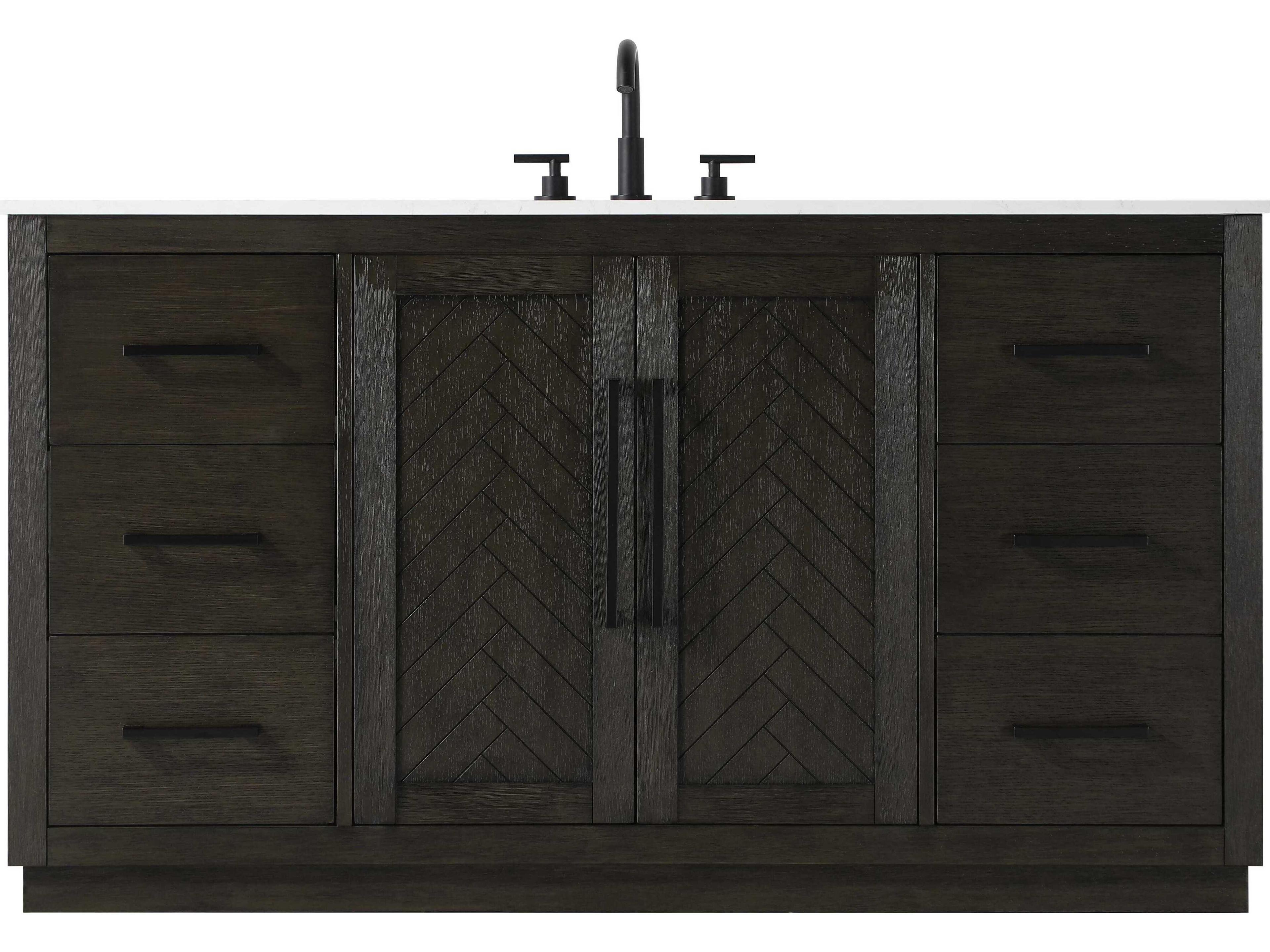Elegant Lighting Chase Chocolate Oak Vanity