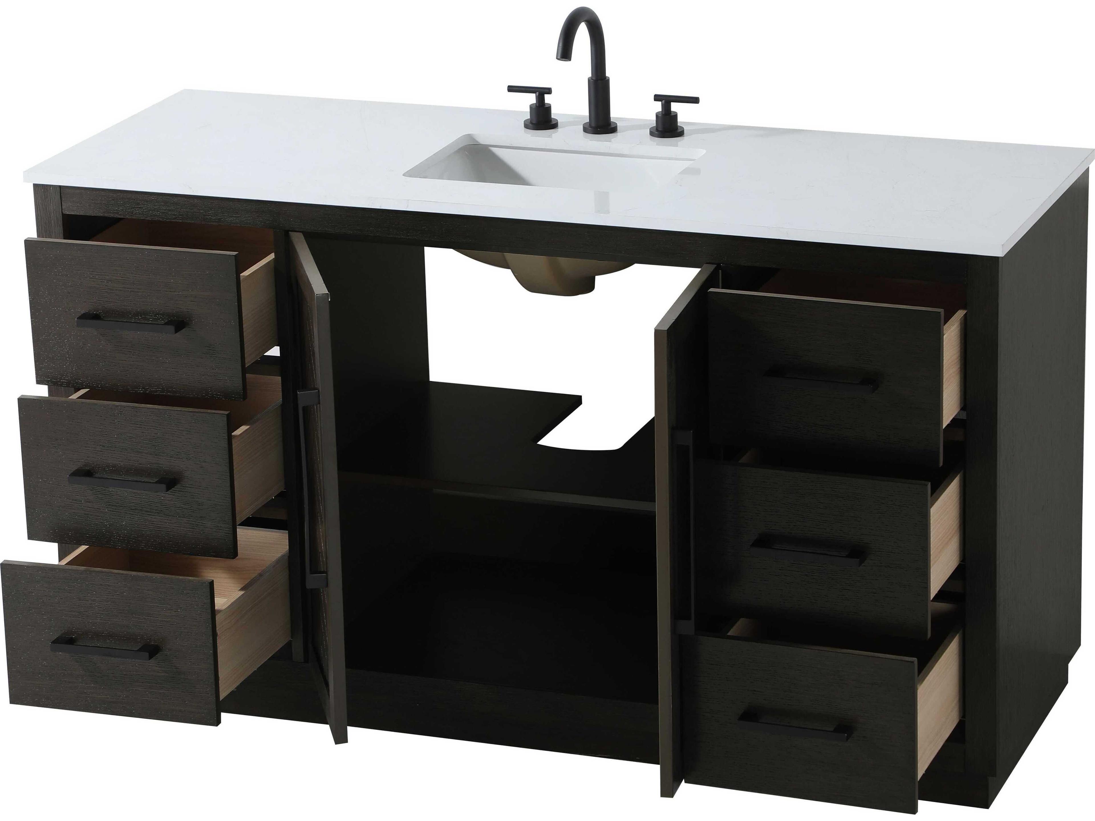 Elegant Lighting Chase Chocolate Oak Vanity