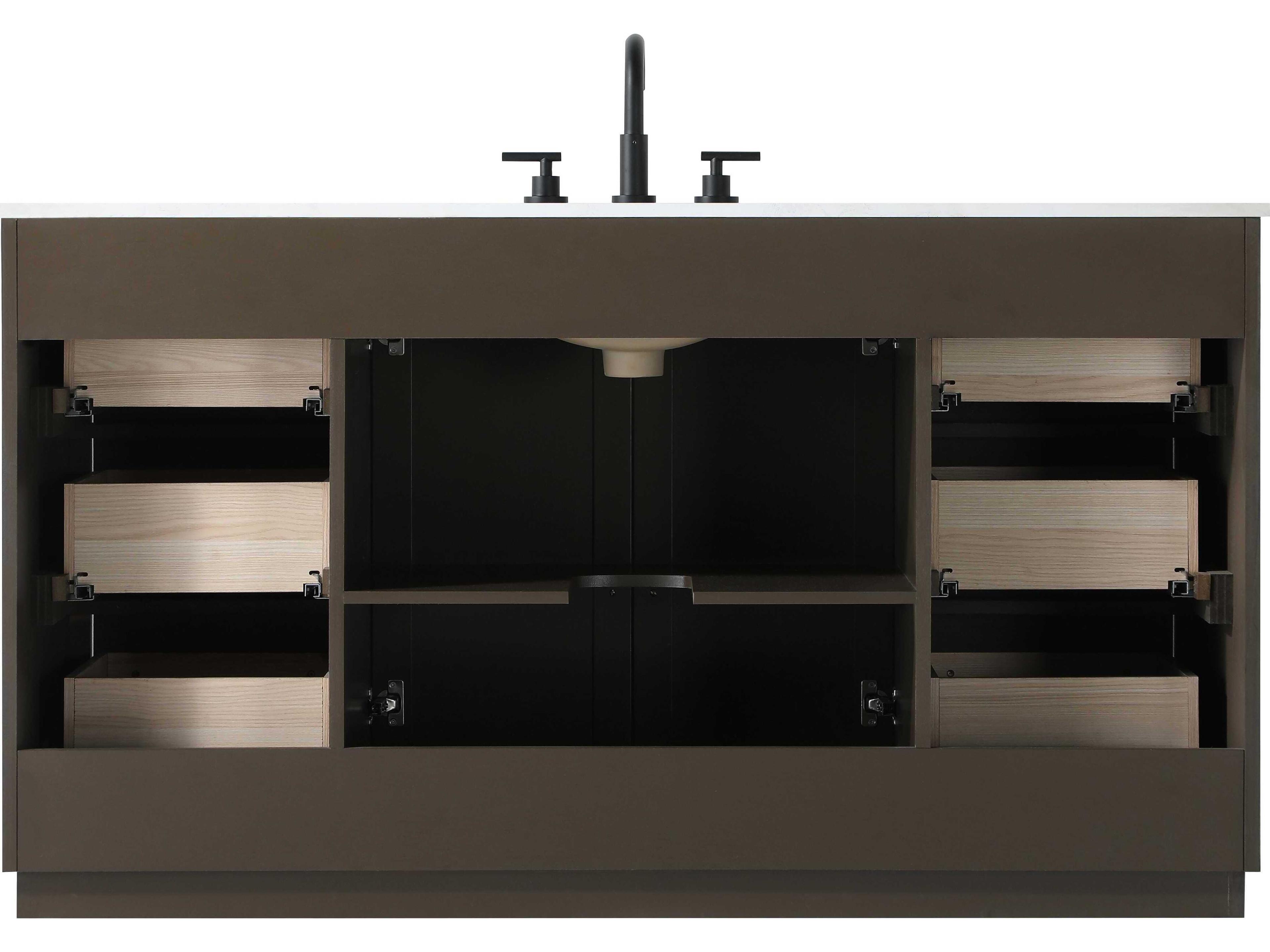 Elegant Lighting Chase Chocolate Oak Vanity