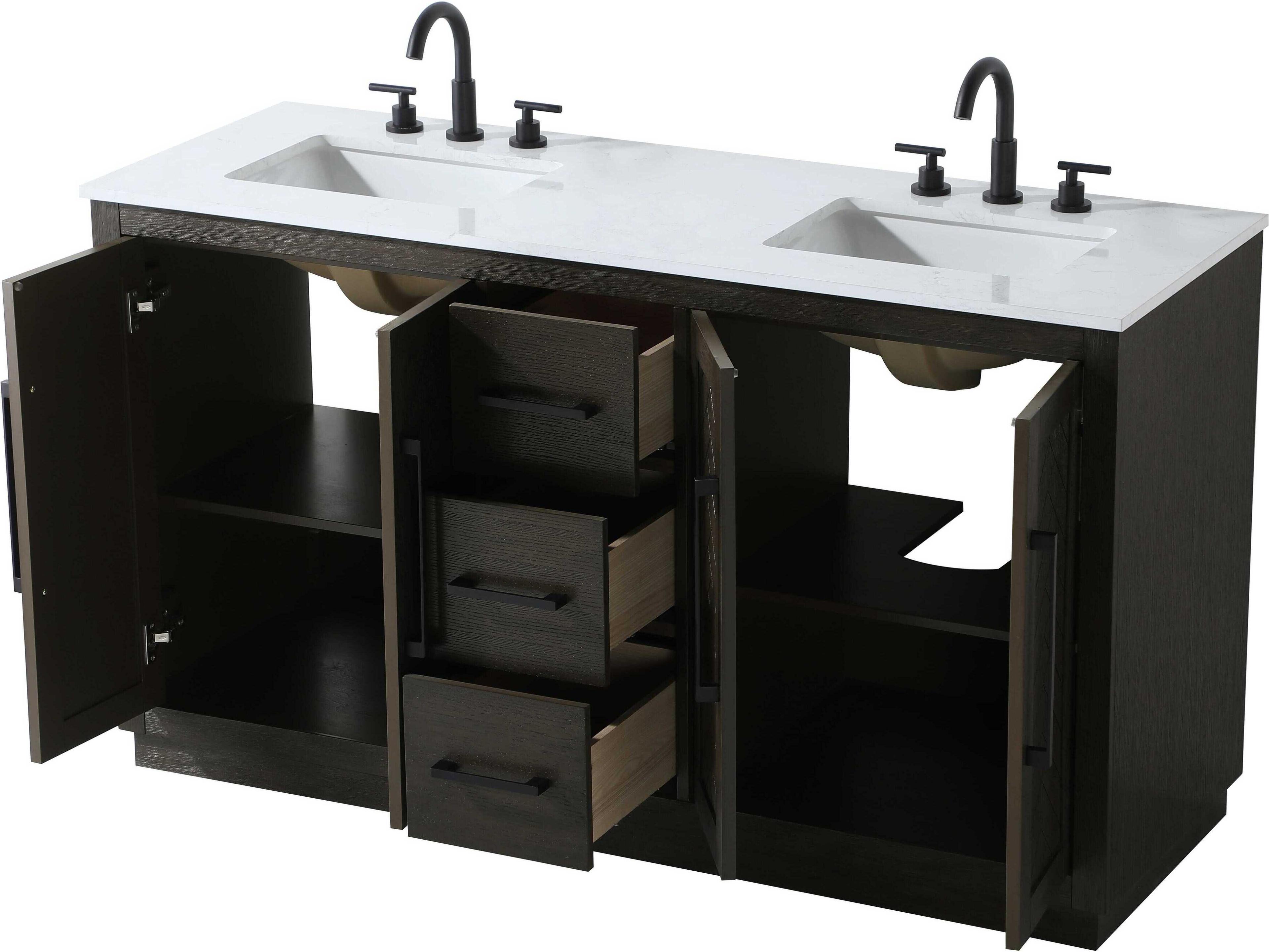 Elegant Lighting Chase Chocolate Oak Vanity