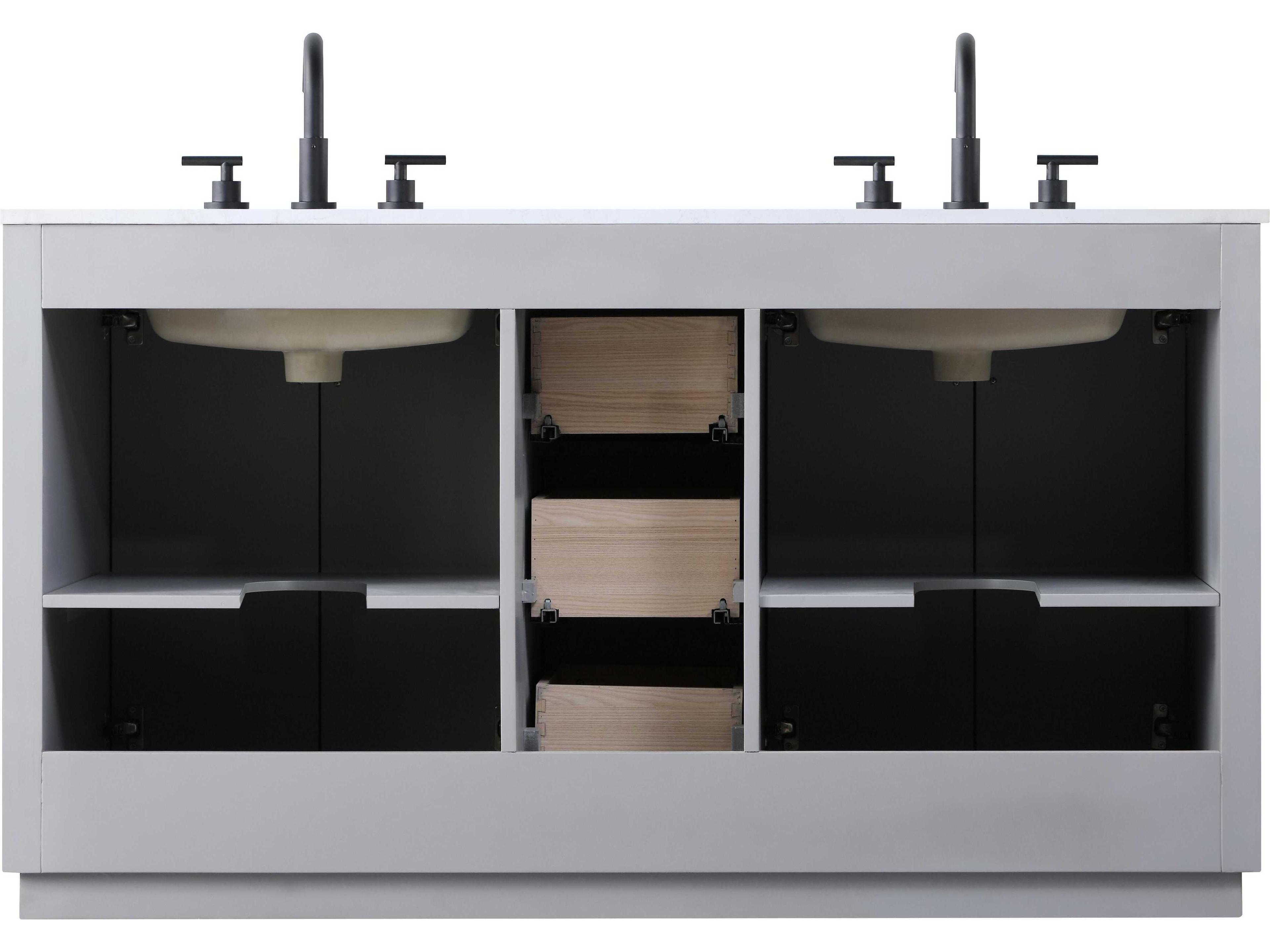 Elegant Lighting Chase Grey Vanity