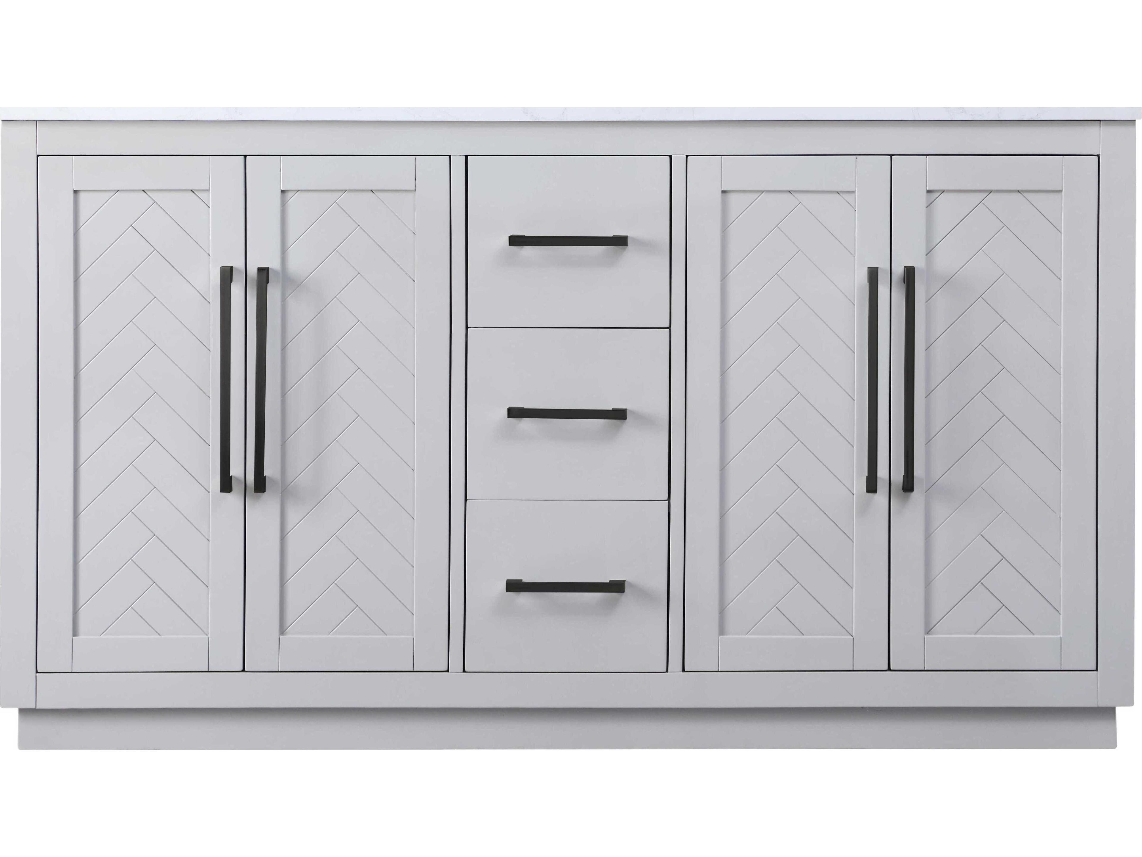 Elegant Lighting Chase Grey Vanity