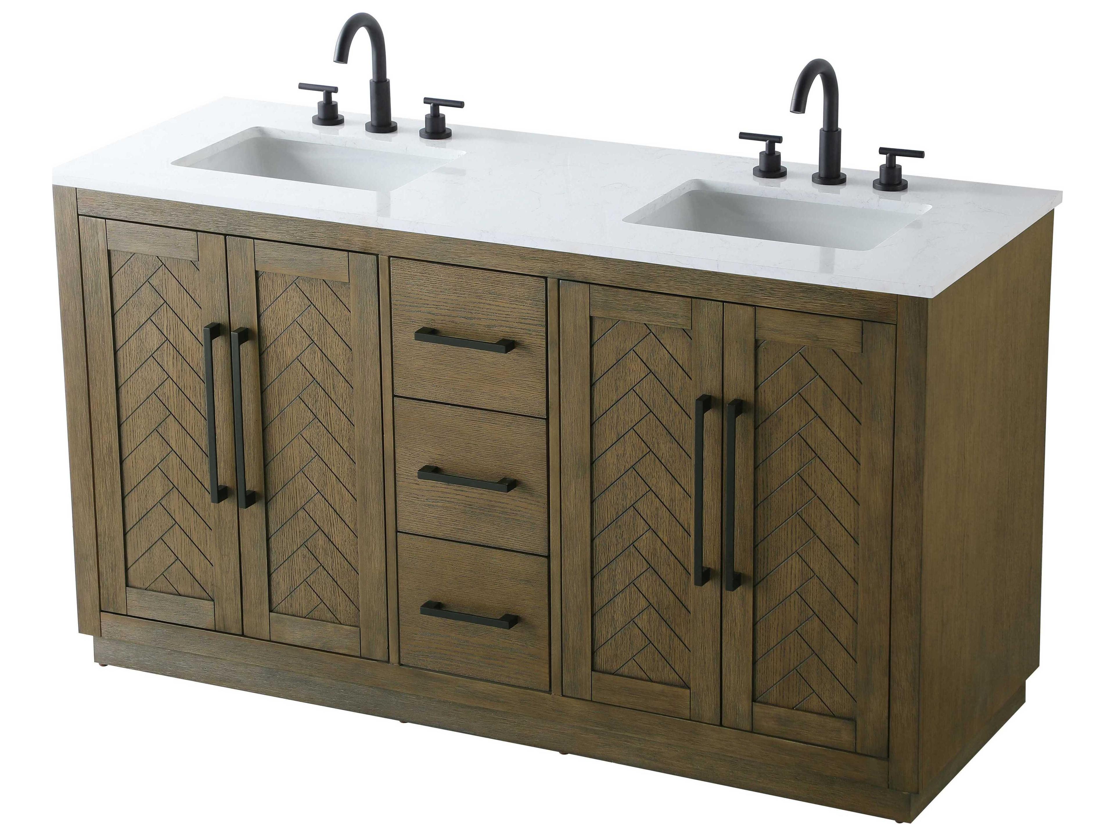 Elegant Lighting Chase Hazel Oak Vanity