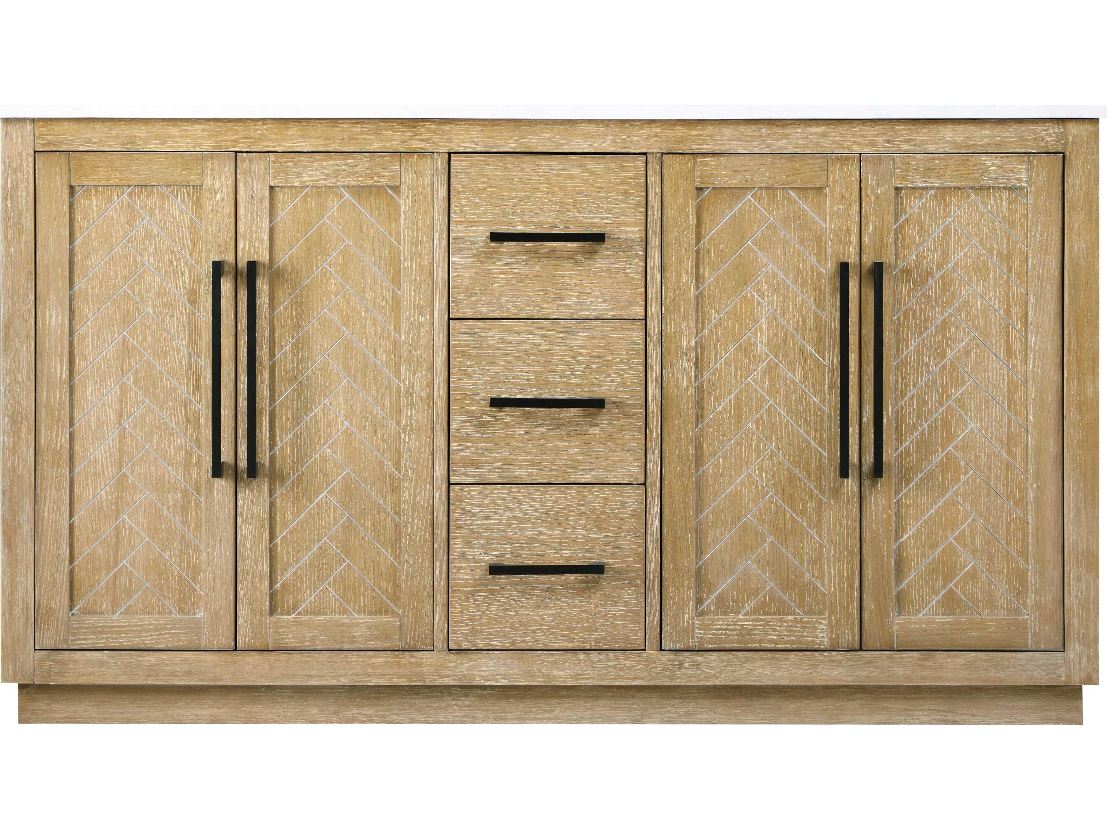 Elegant Lighting Chase Linen Oak Vanity