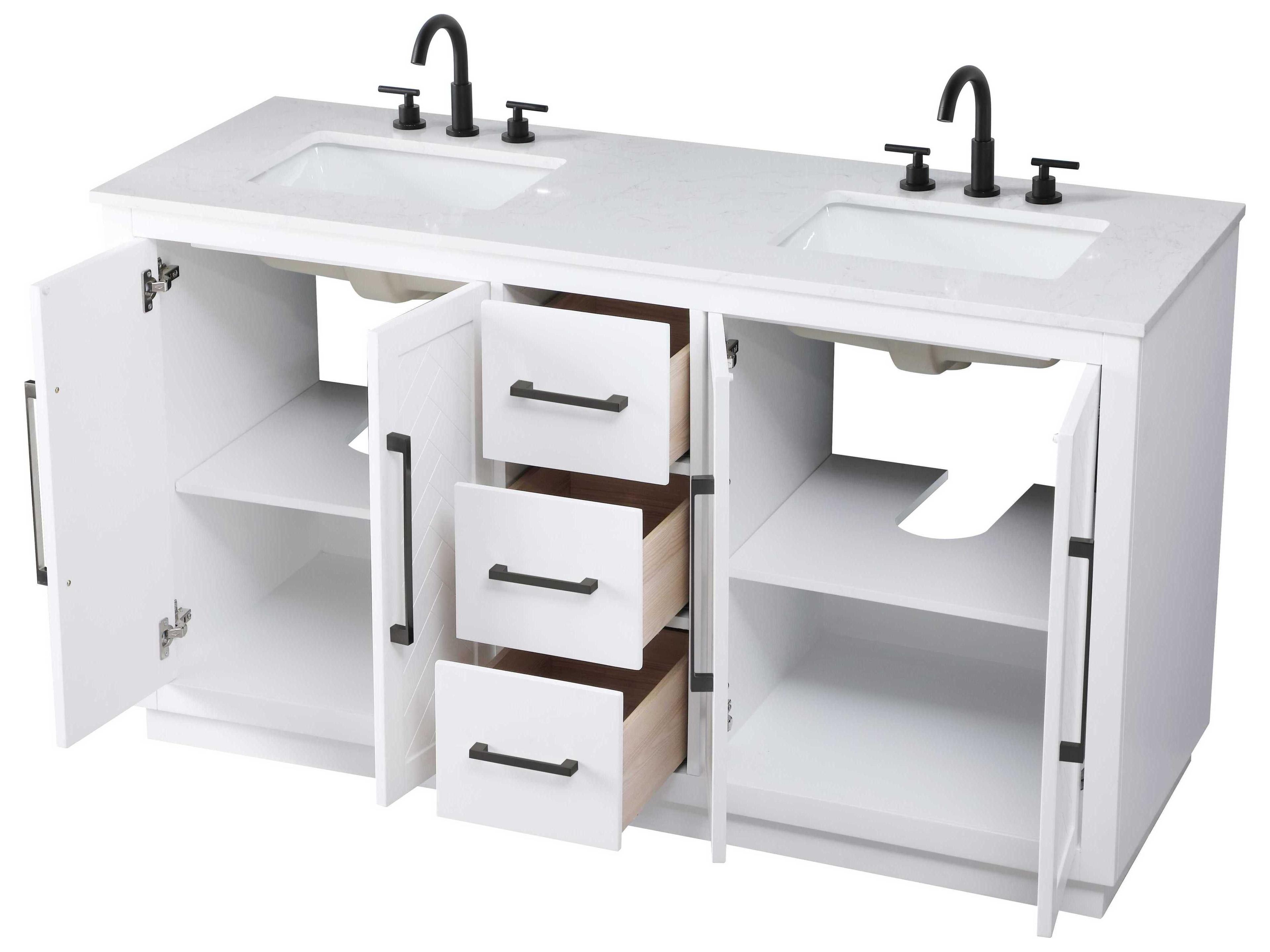 Elegant Lighting Chase White Vanity