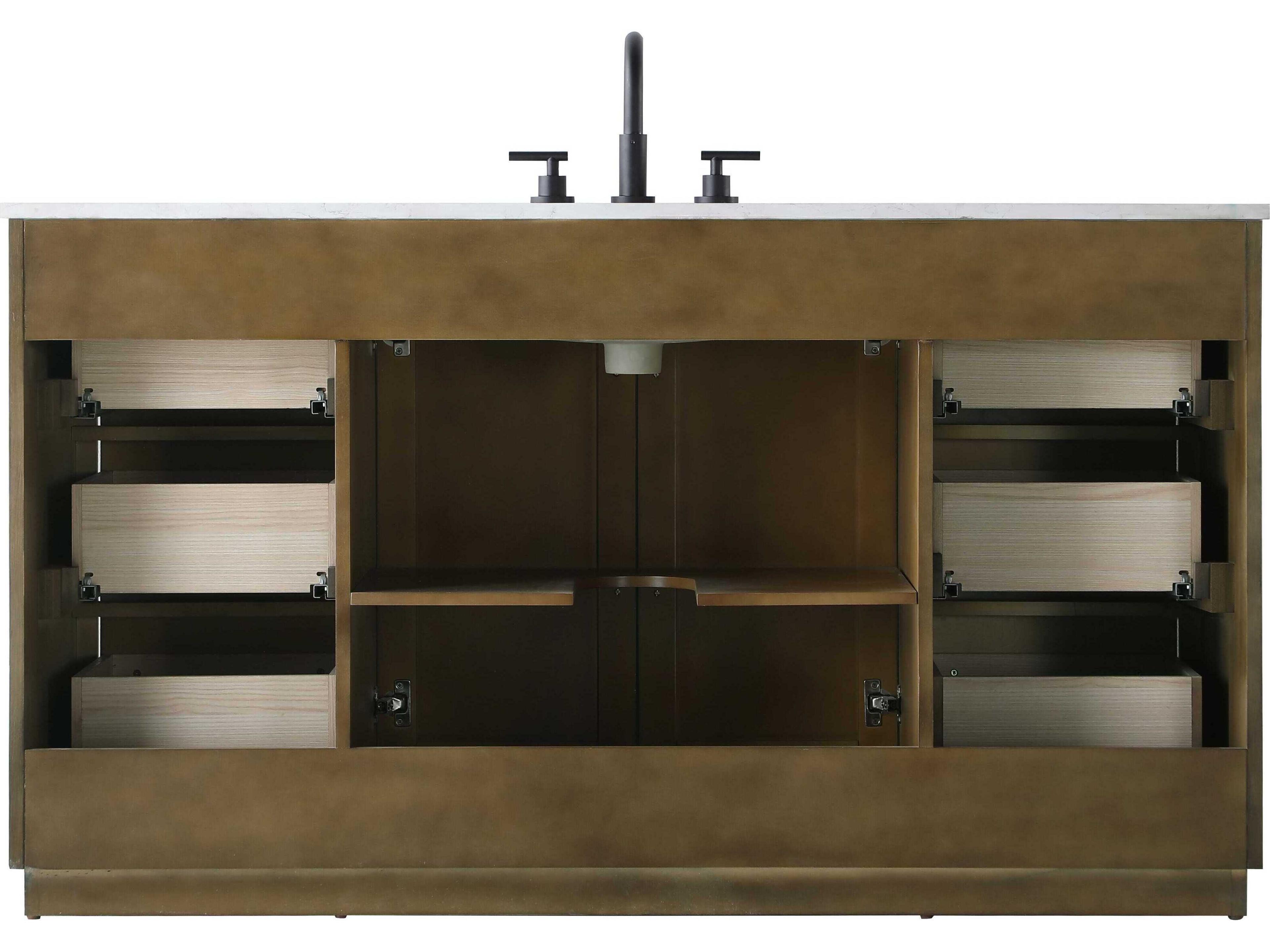 Elegant Lighting Chase Hazel Oak Vanity