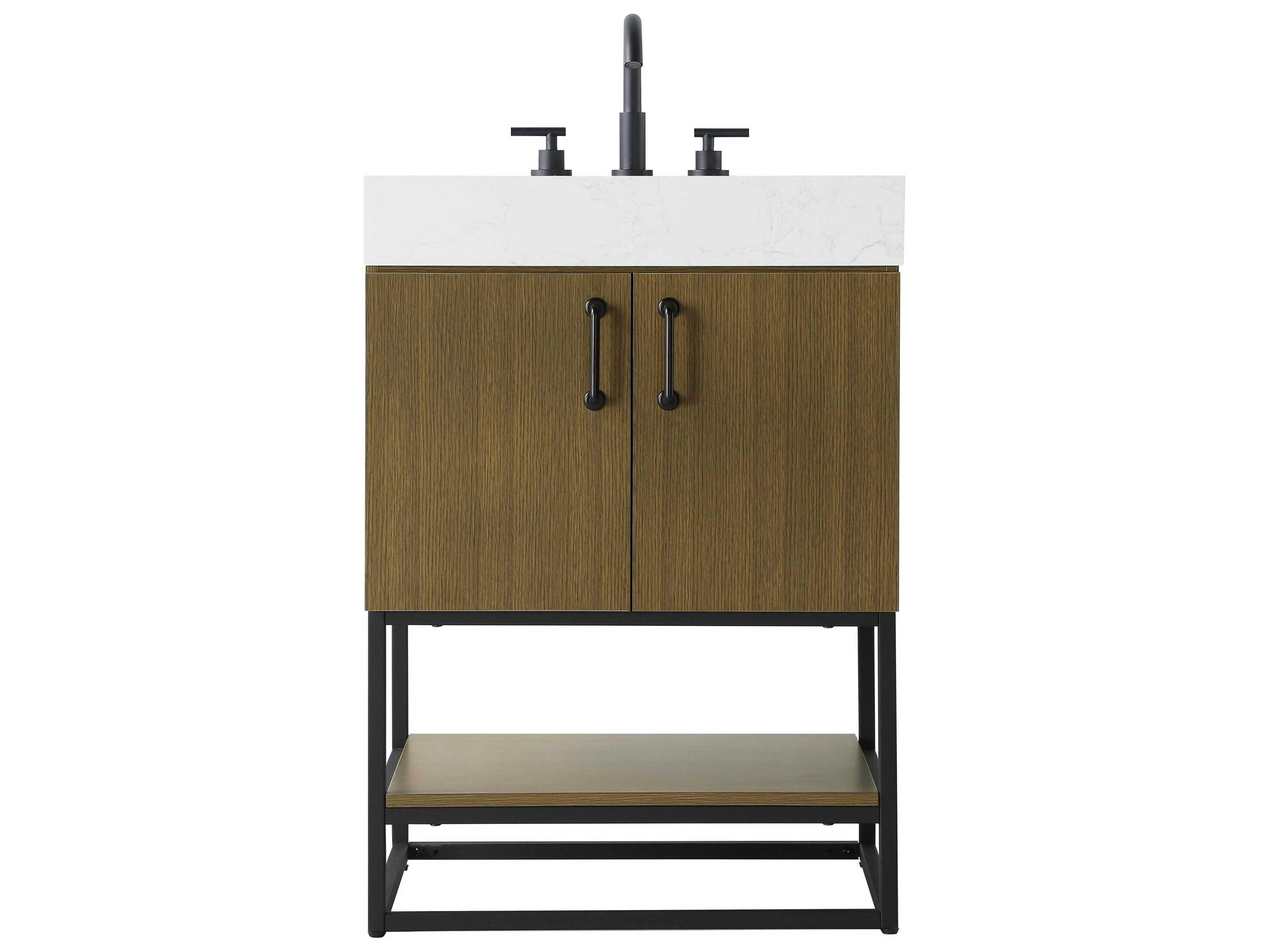 Elegant Lighting Caroline Chestnut Brown Vanity