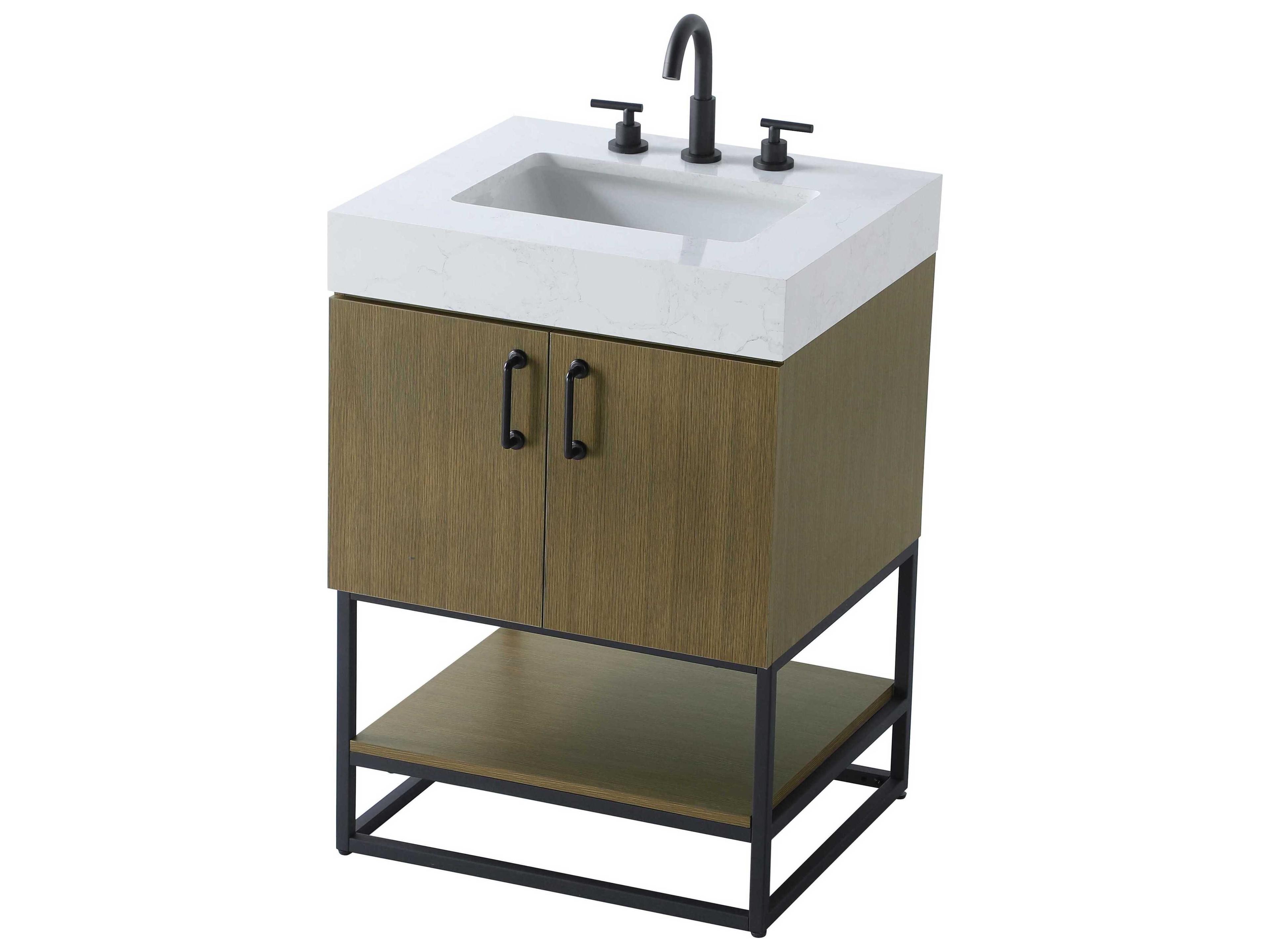 Elegant Lighting Caroline Chestnut Brown Vanity