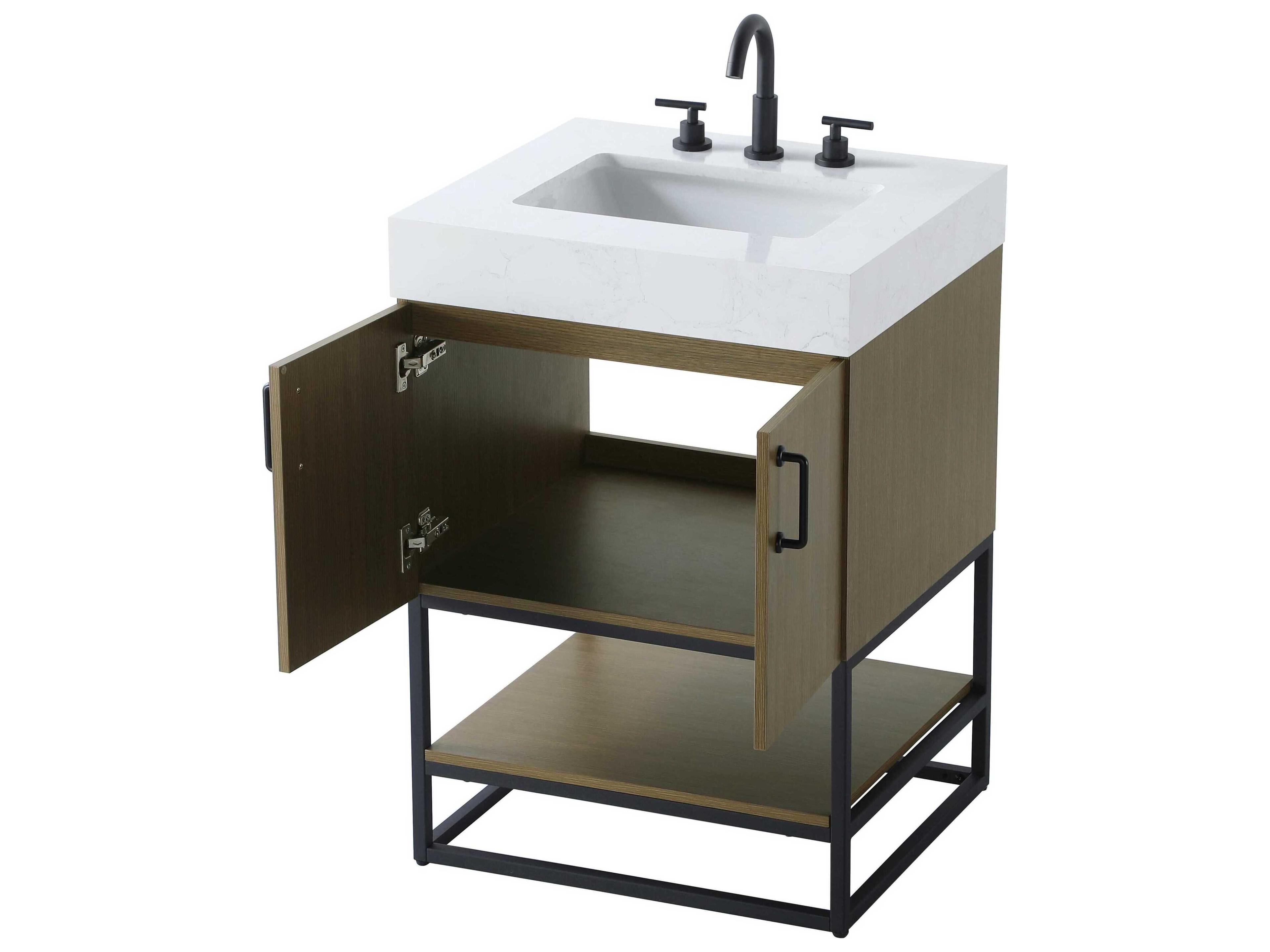 Elegant Lighting Caroline Chestnut Brown Vanity