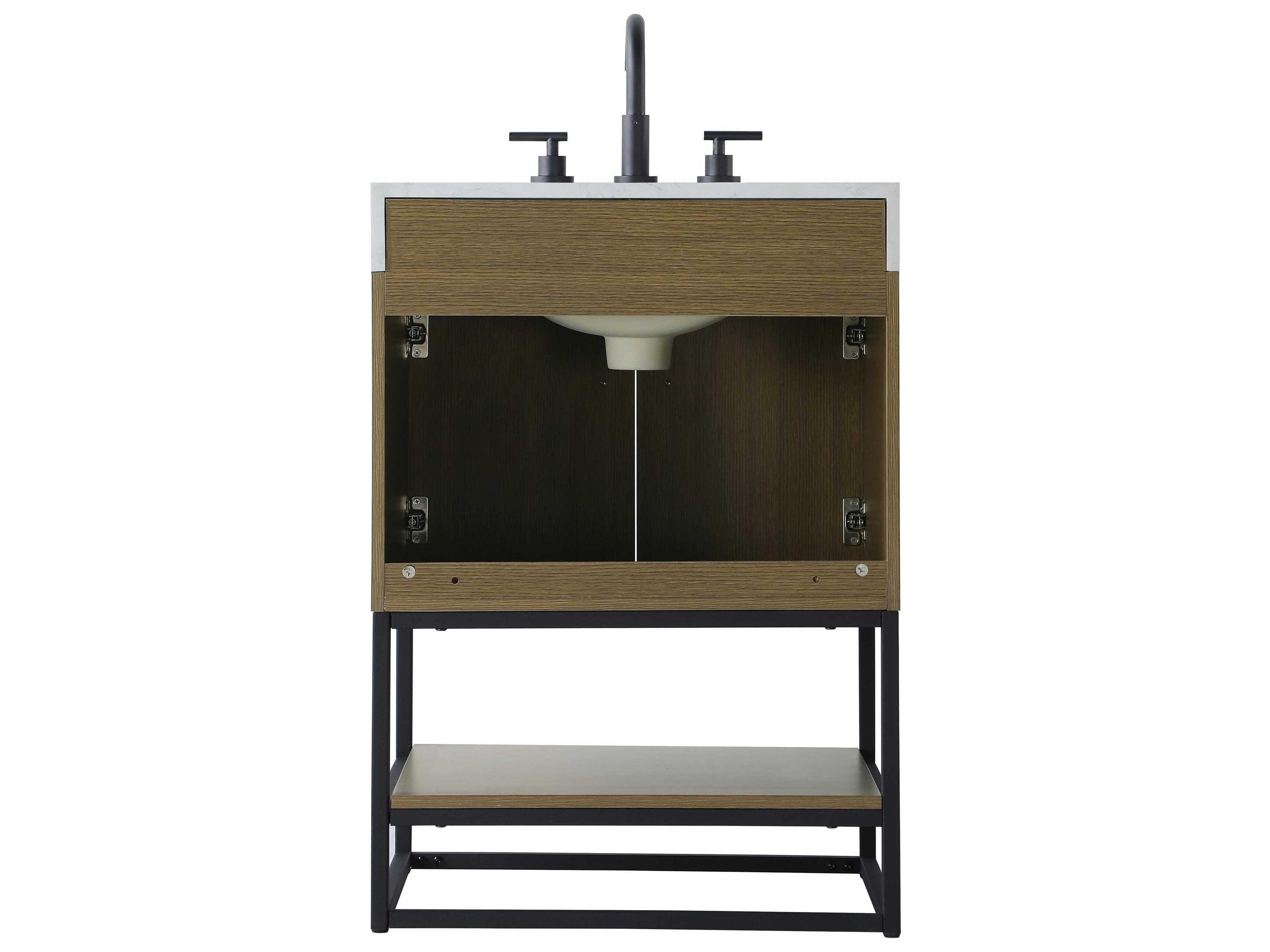 Elegant Lighting Caroline Chestnut Brown Vanity