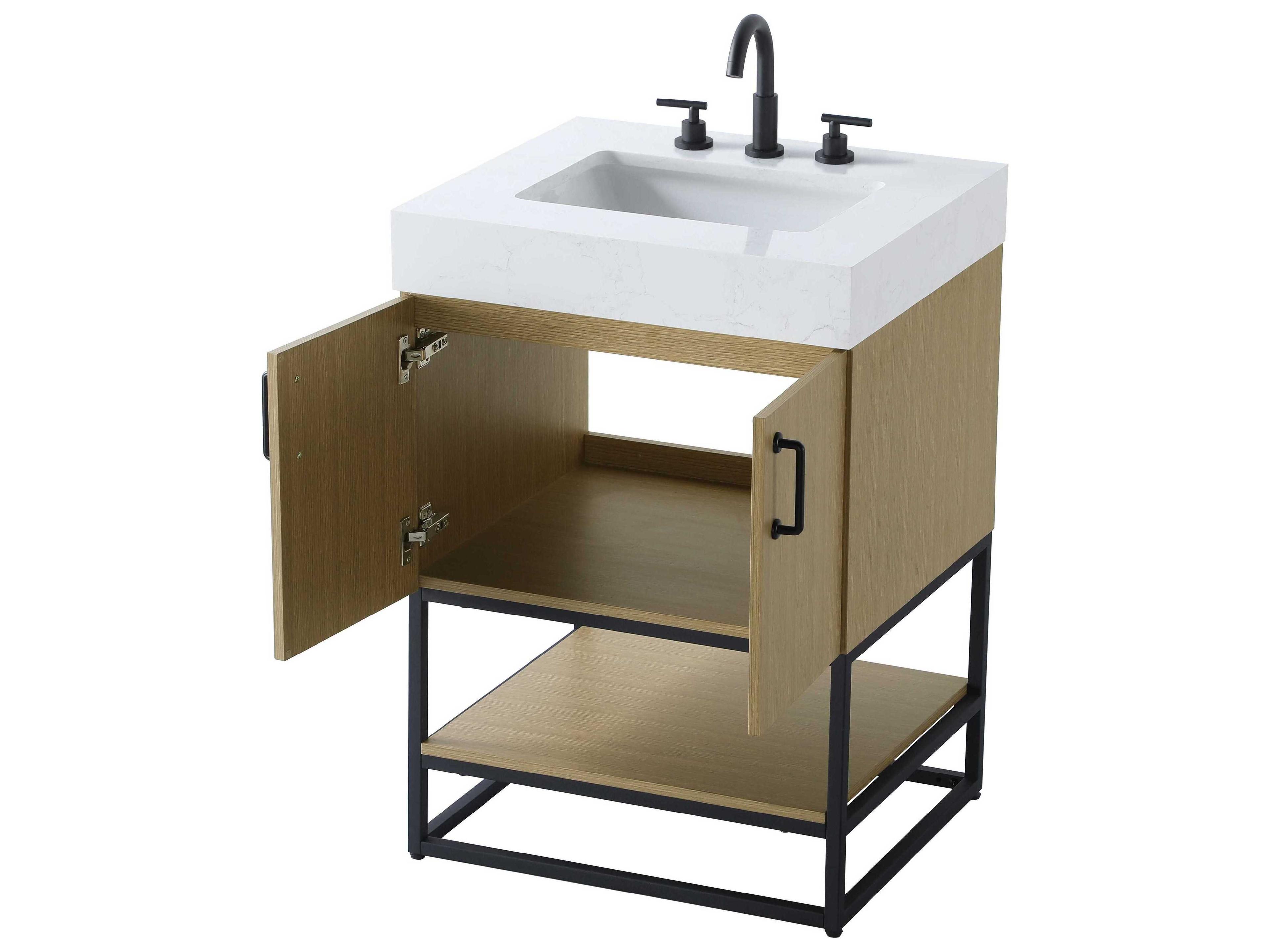 Elegant Lighting Caroline Honey Brown Vanity