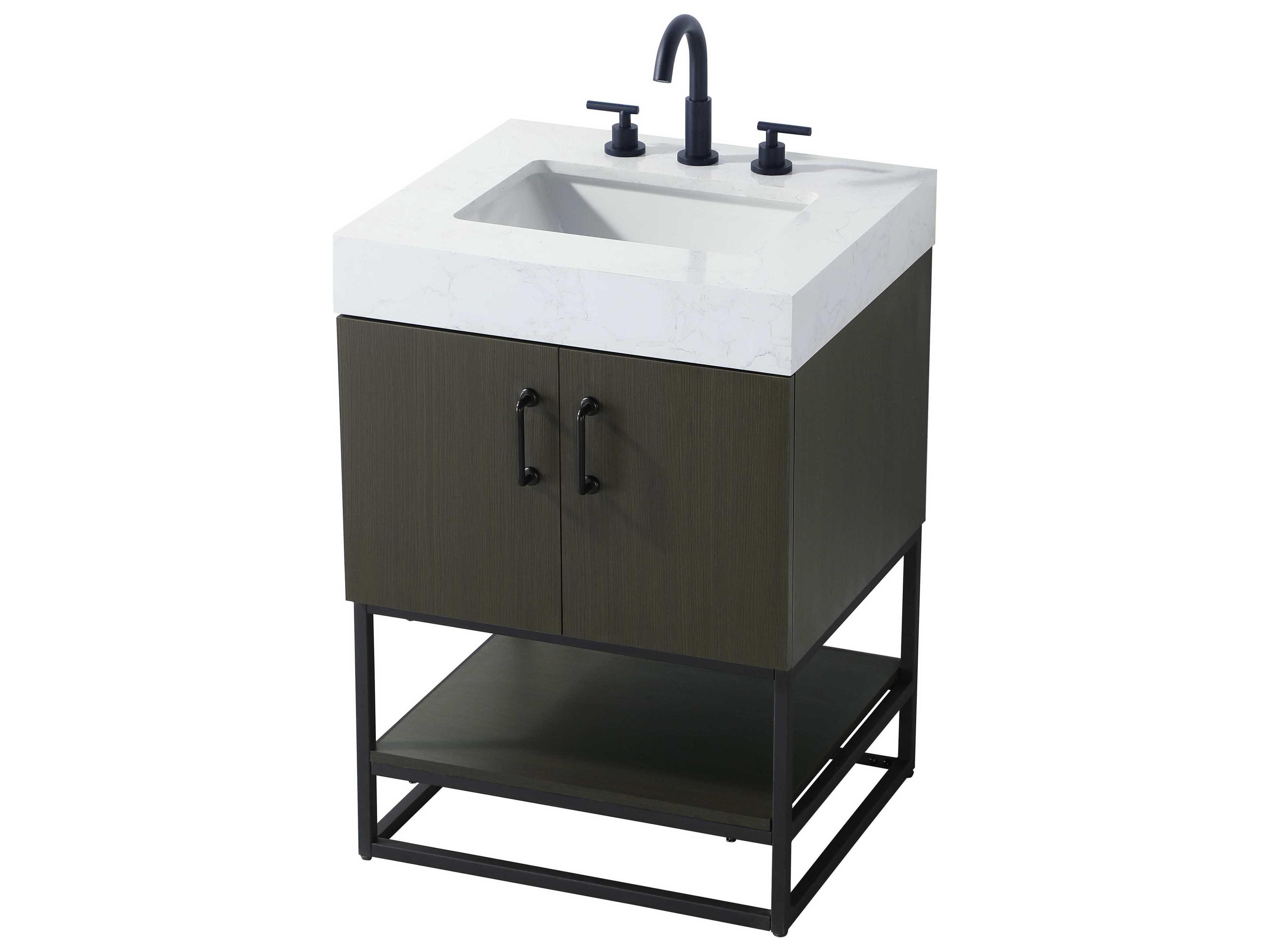 Elegant Lighting Caroline Mocha Brown Vanity