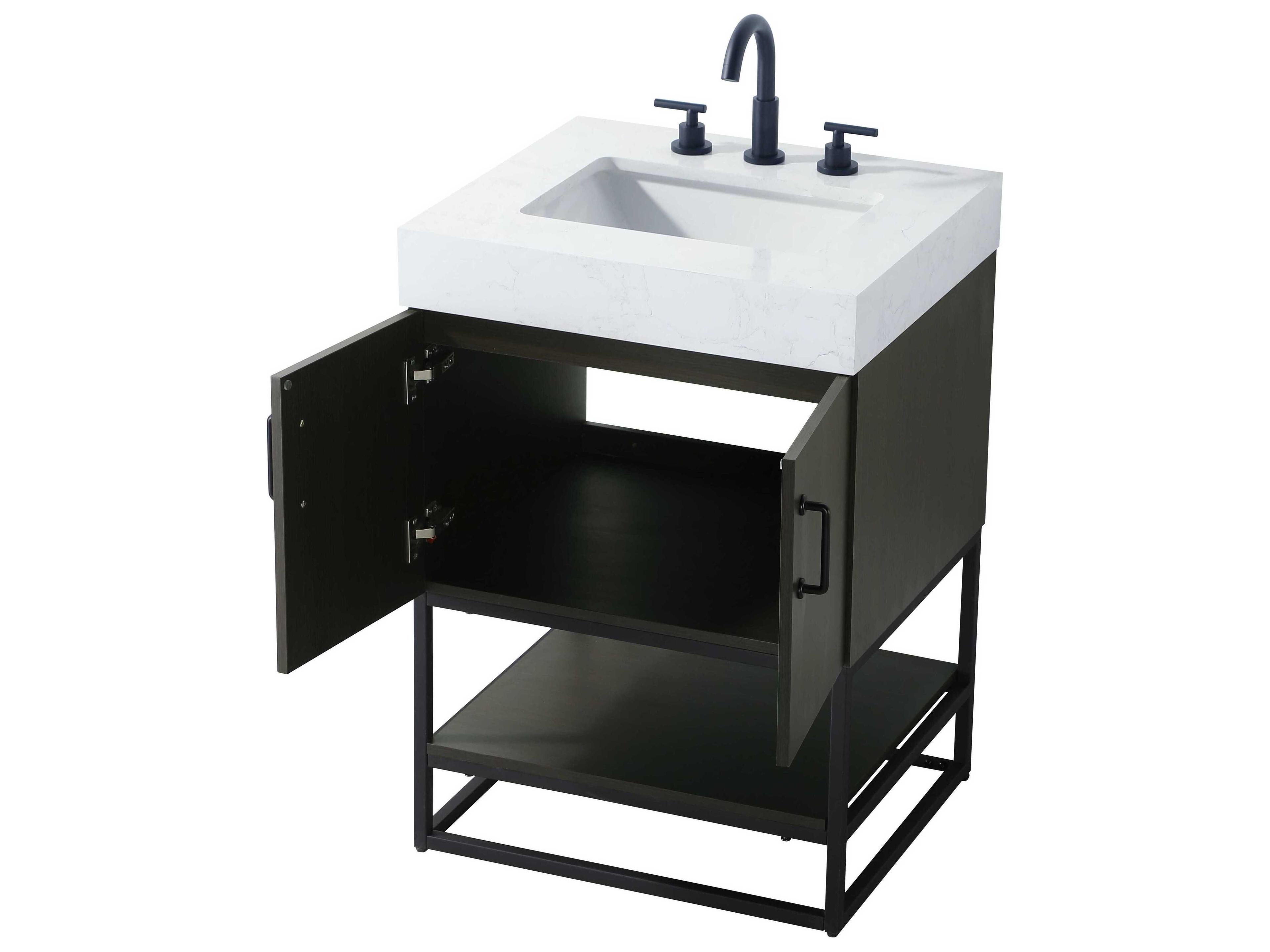 Elegant Lighting Caroline Mocha Brown Vanity