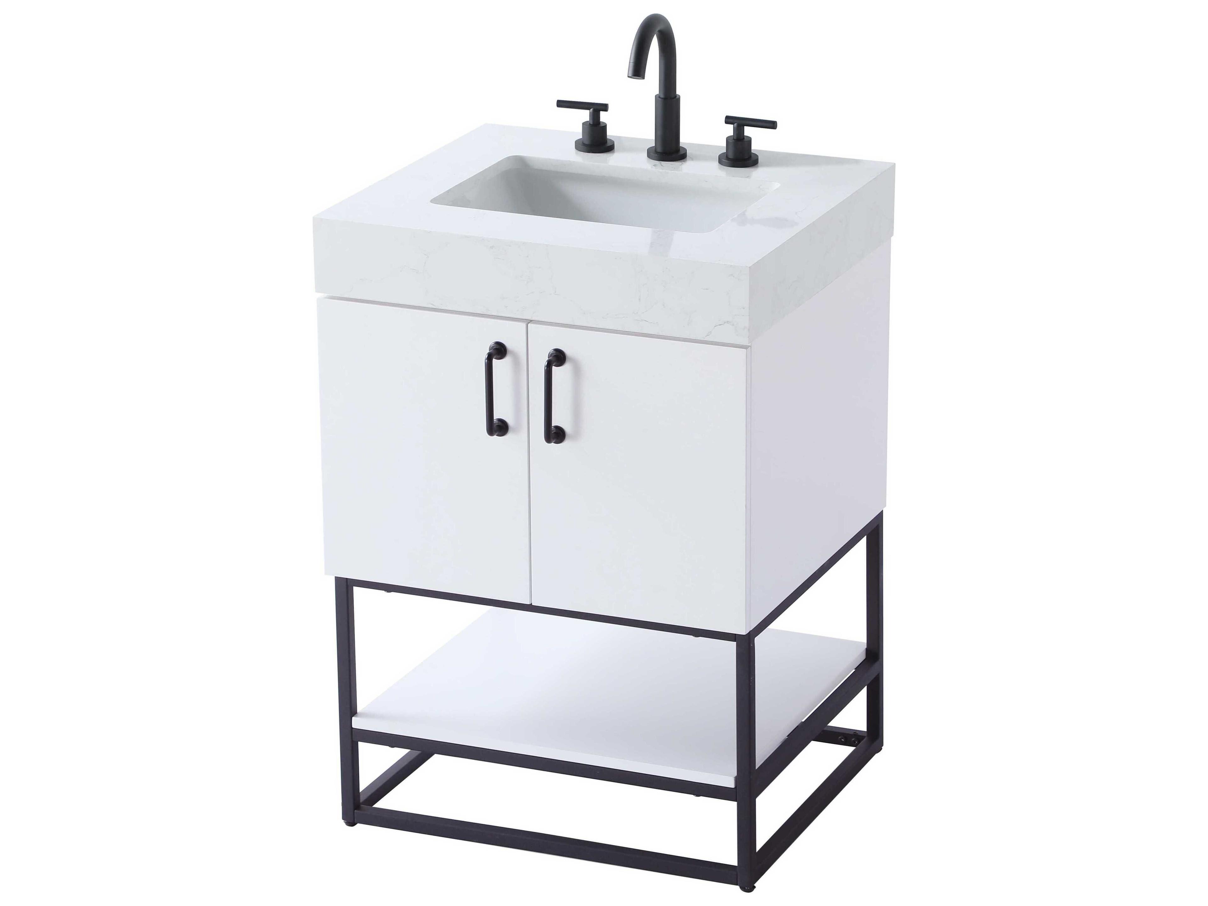 Elegant Lighting Caroline White Vanity