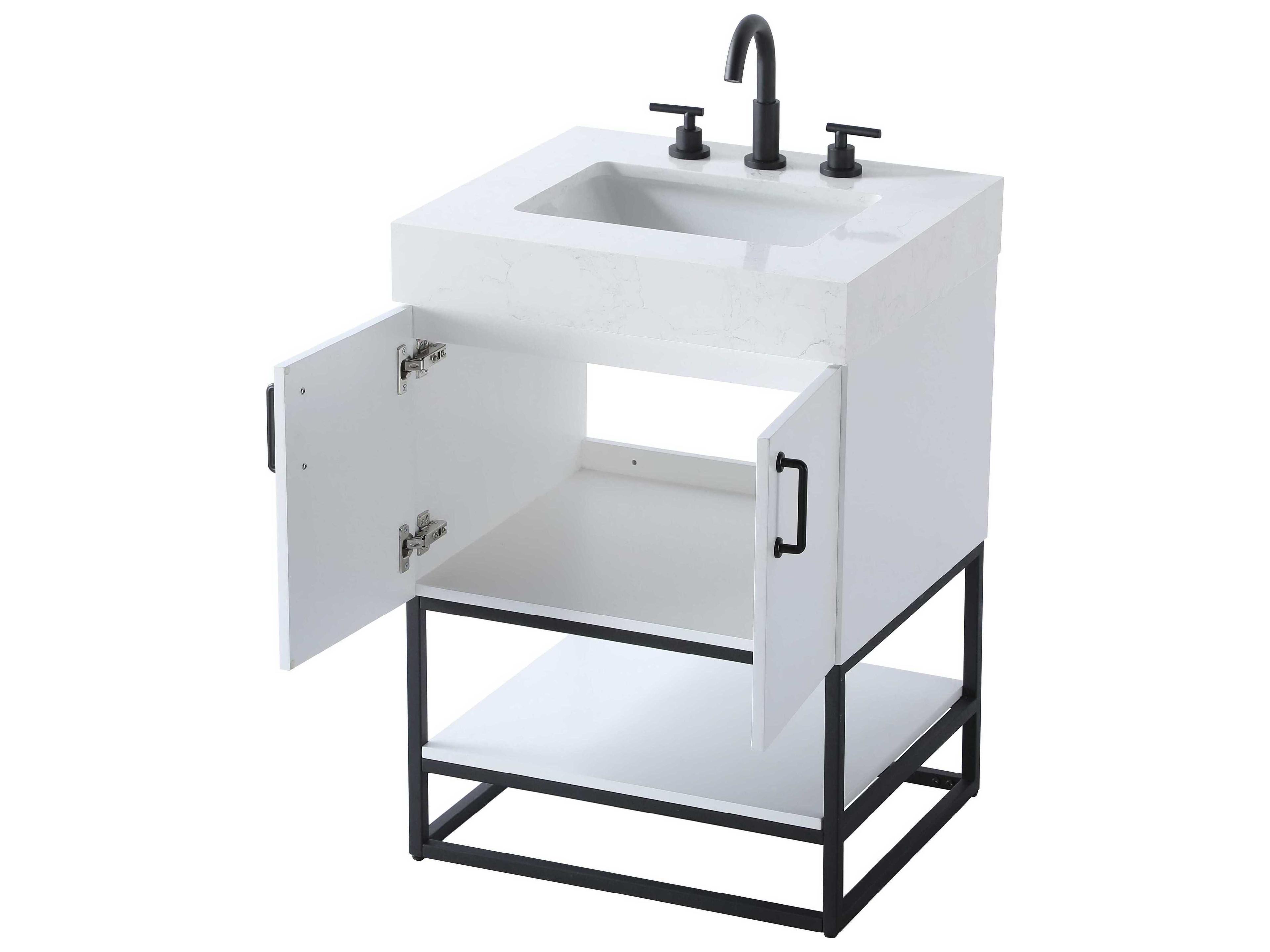 Elegant Lighting Caroline White Vanity