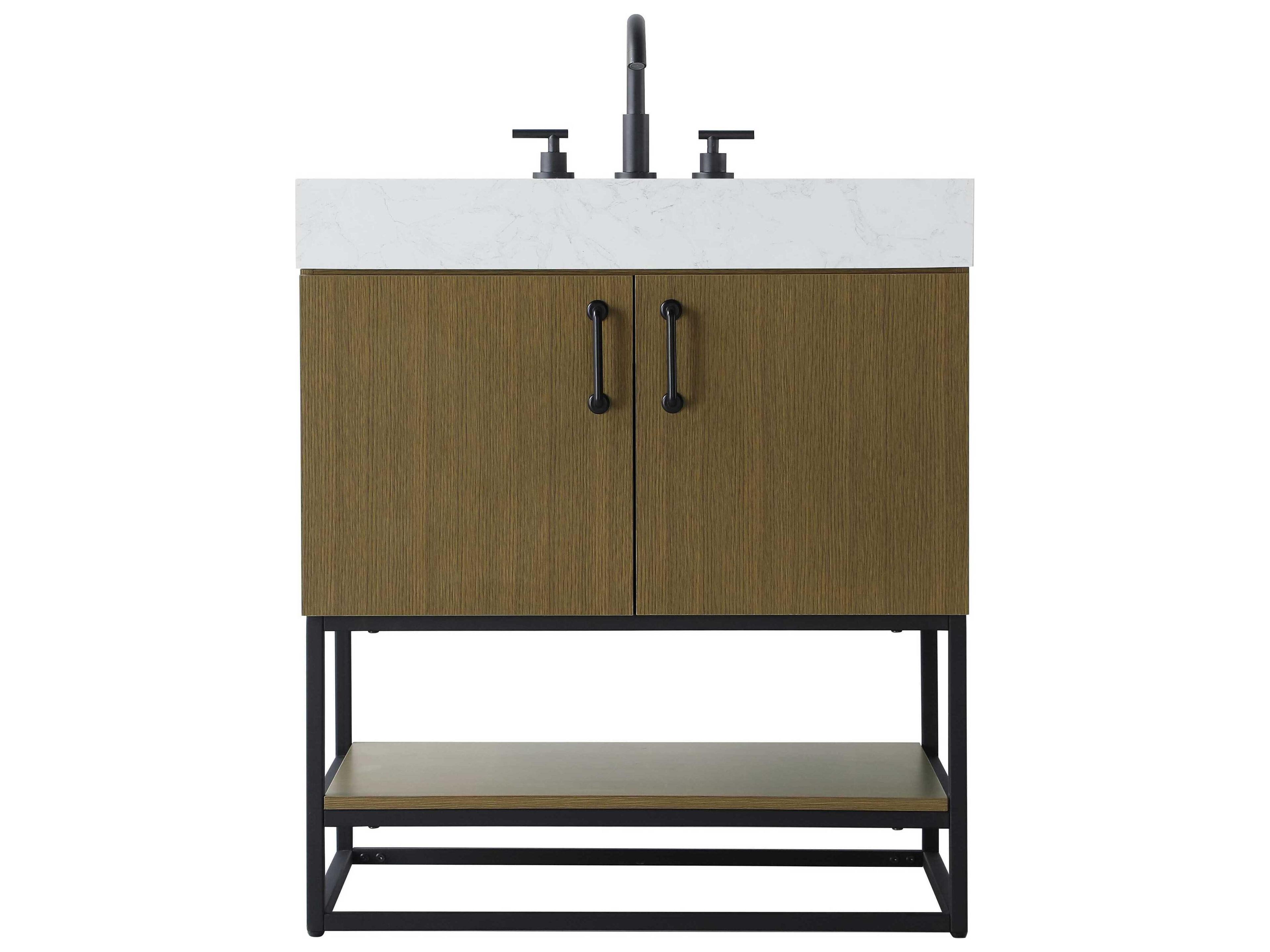 Elegant Lighting Caroline Chestnut Brown Vanity