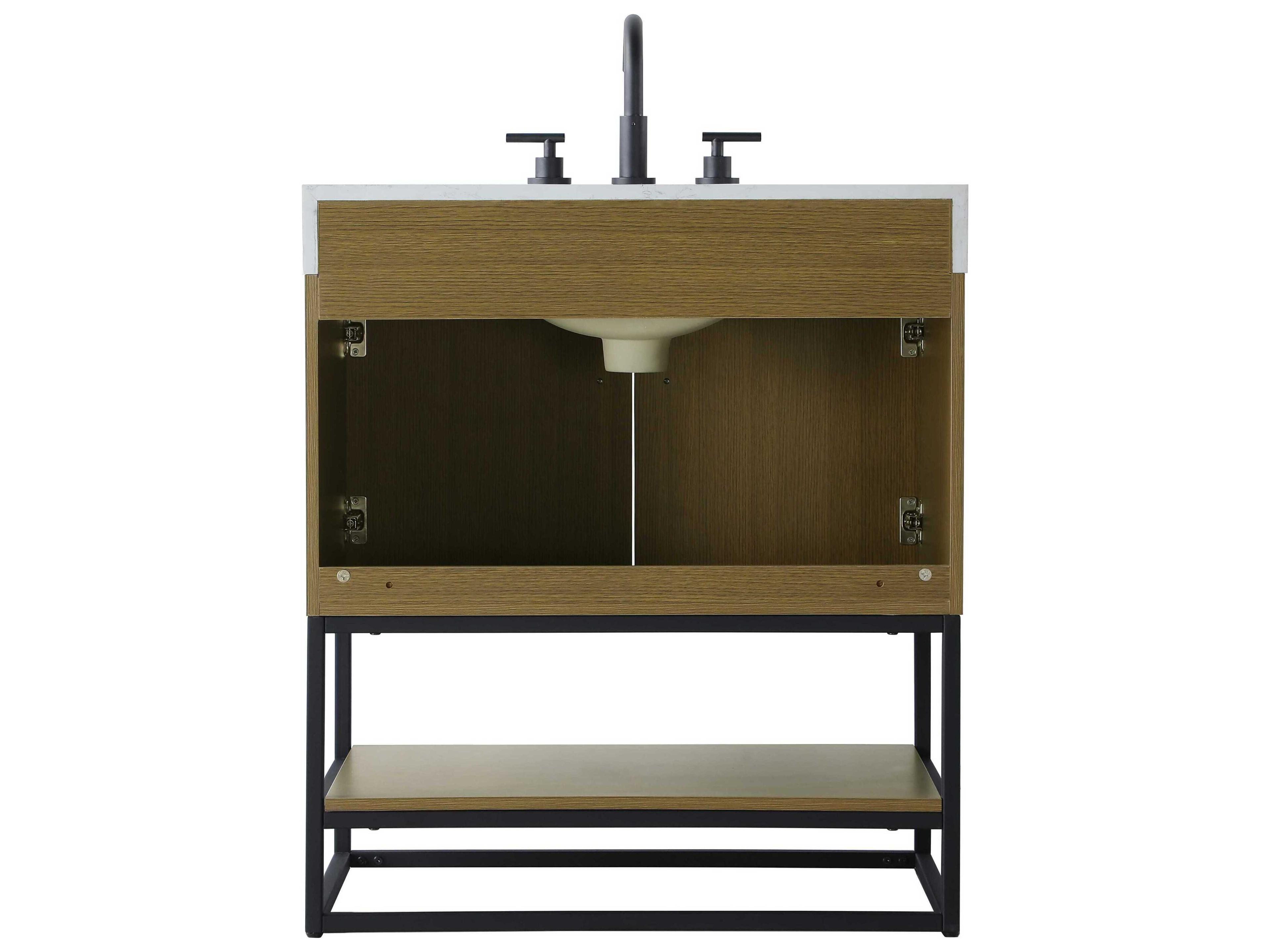 Elegant Lighting Caroline Chestnut Brown Vanity