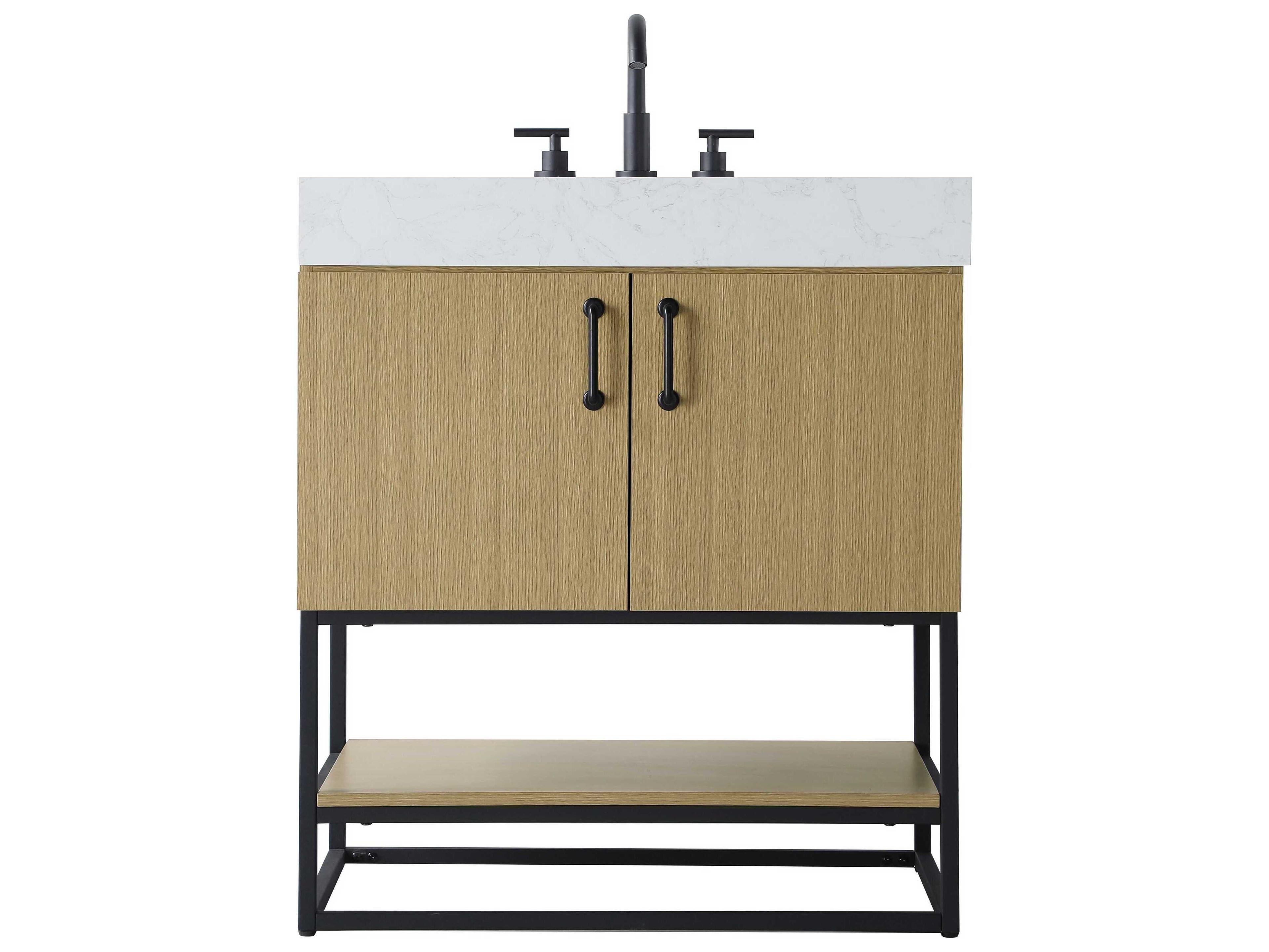 Elegant Lighting Caroline Honey Brown Vanity