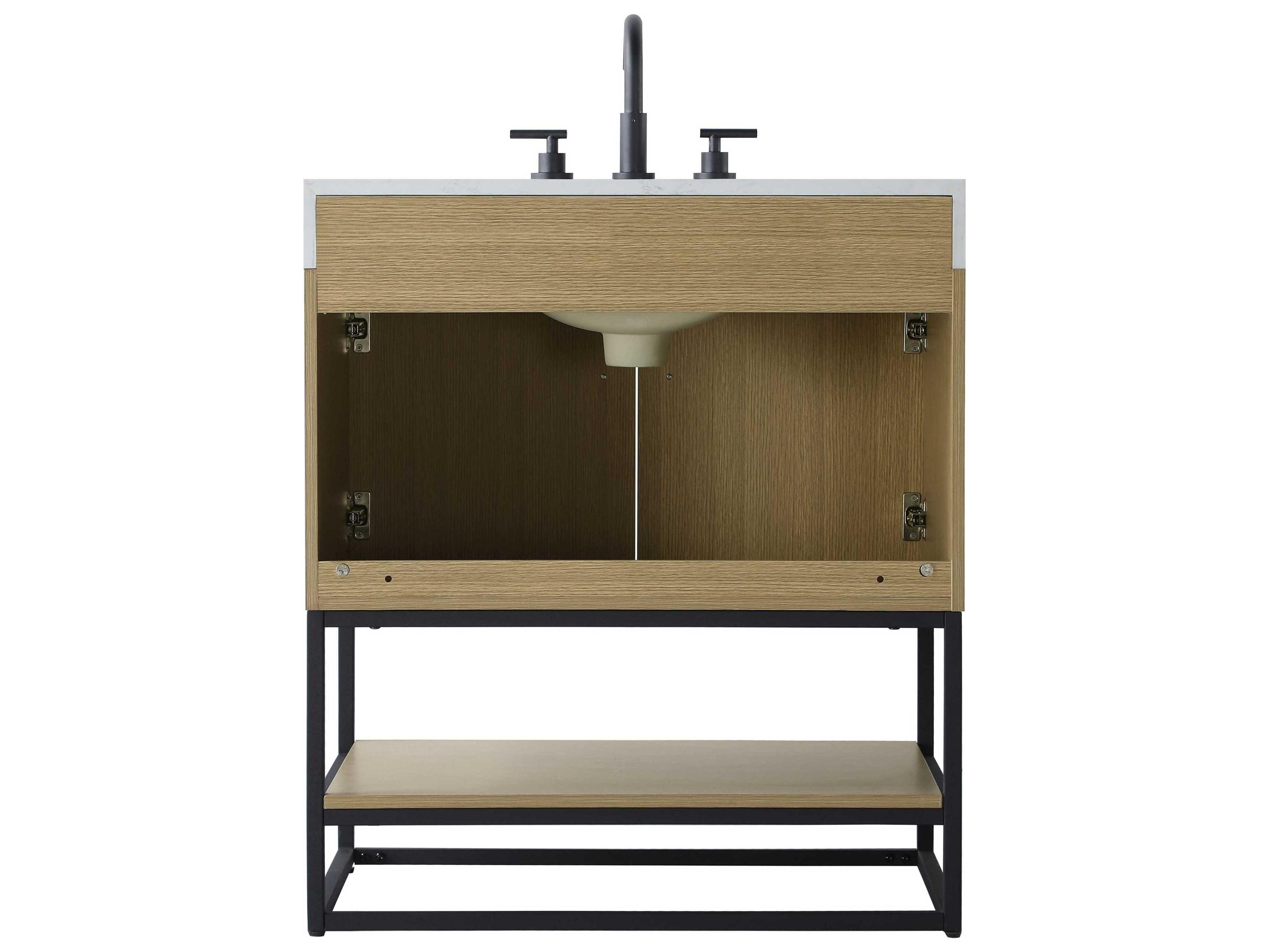 Elegant Lighting Caroline Honey Brown Vanity
