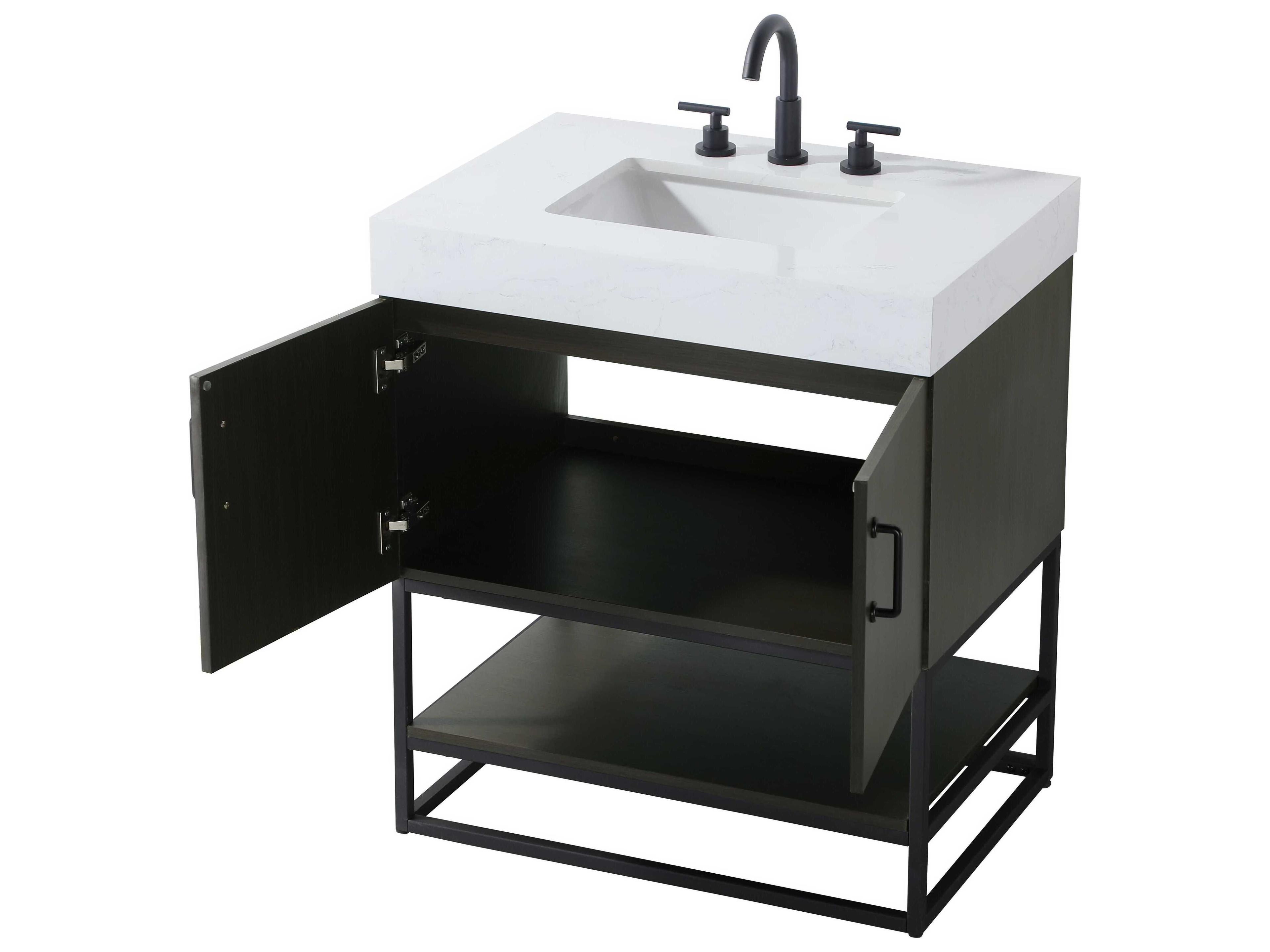 Elegant Lighting Caroline Mocha Brown Vanity