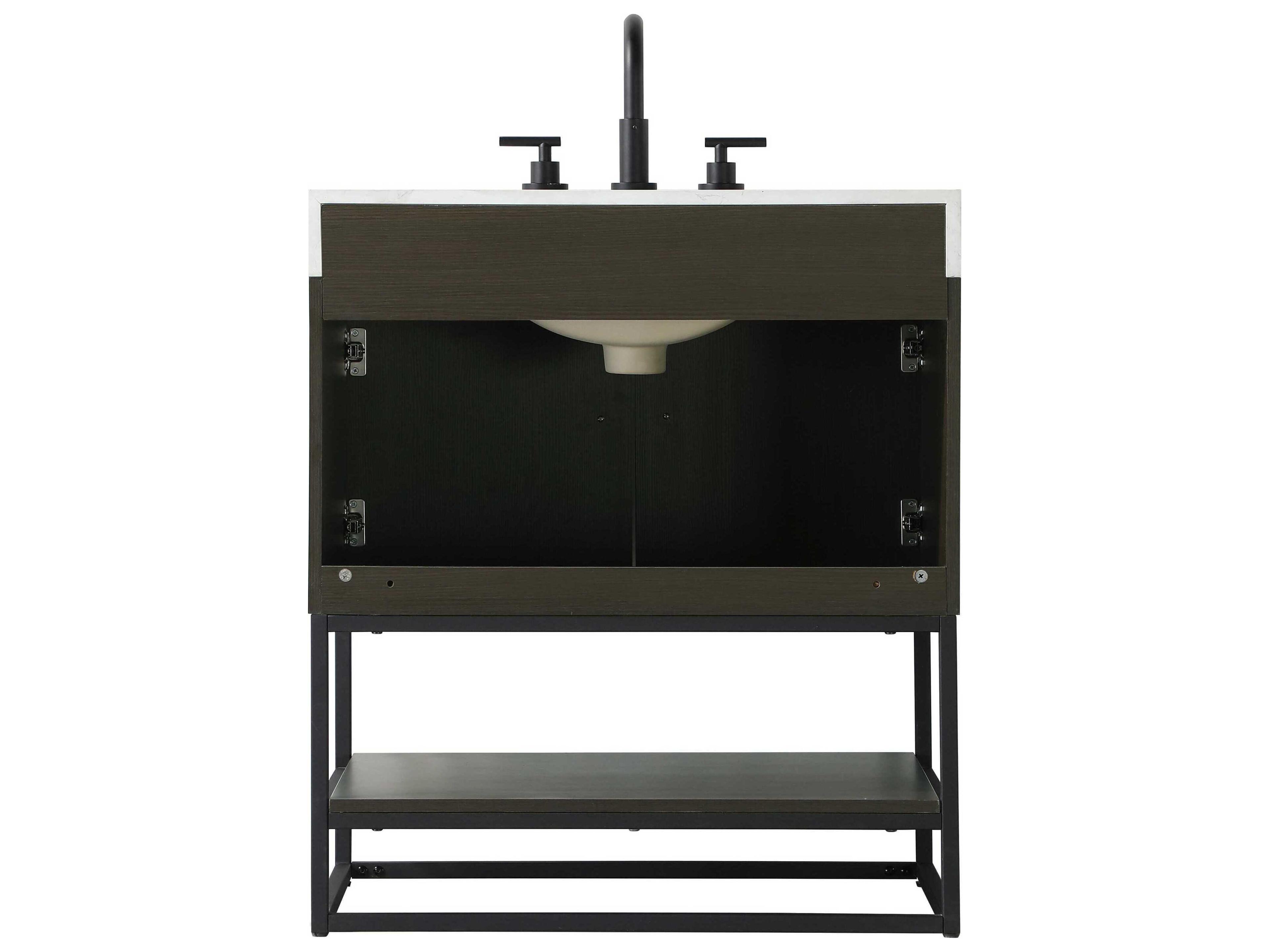 Elegant Lighting Caroline Mocha Brown Vanity