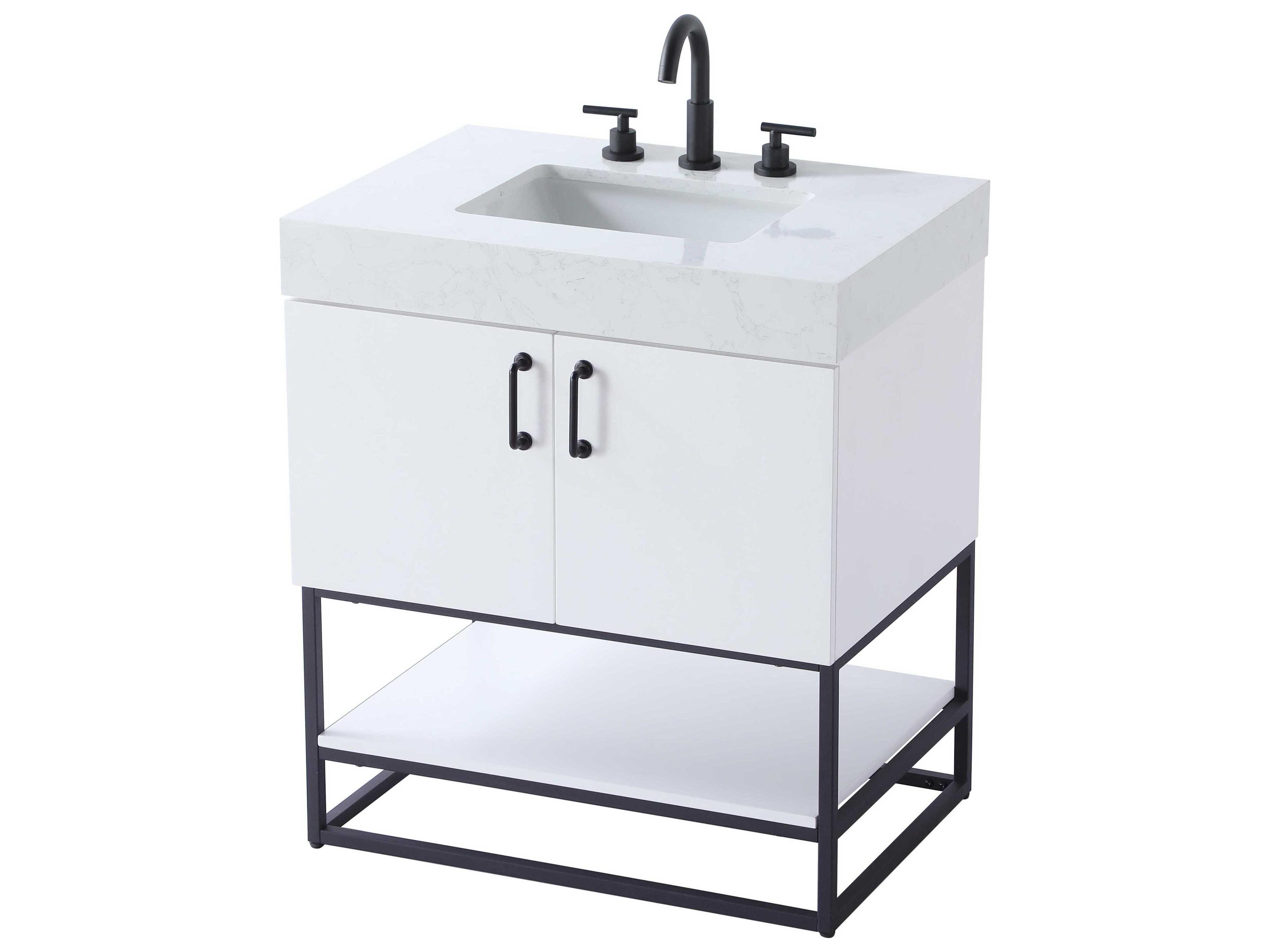 Elegant Lighting Caroline White Vanity