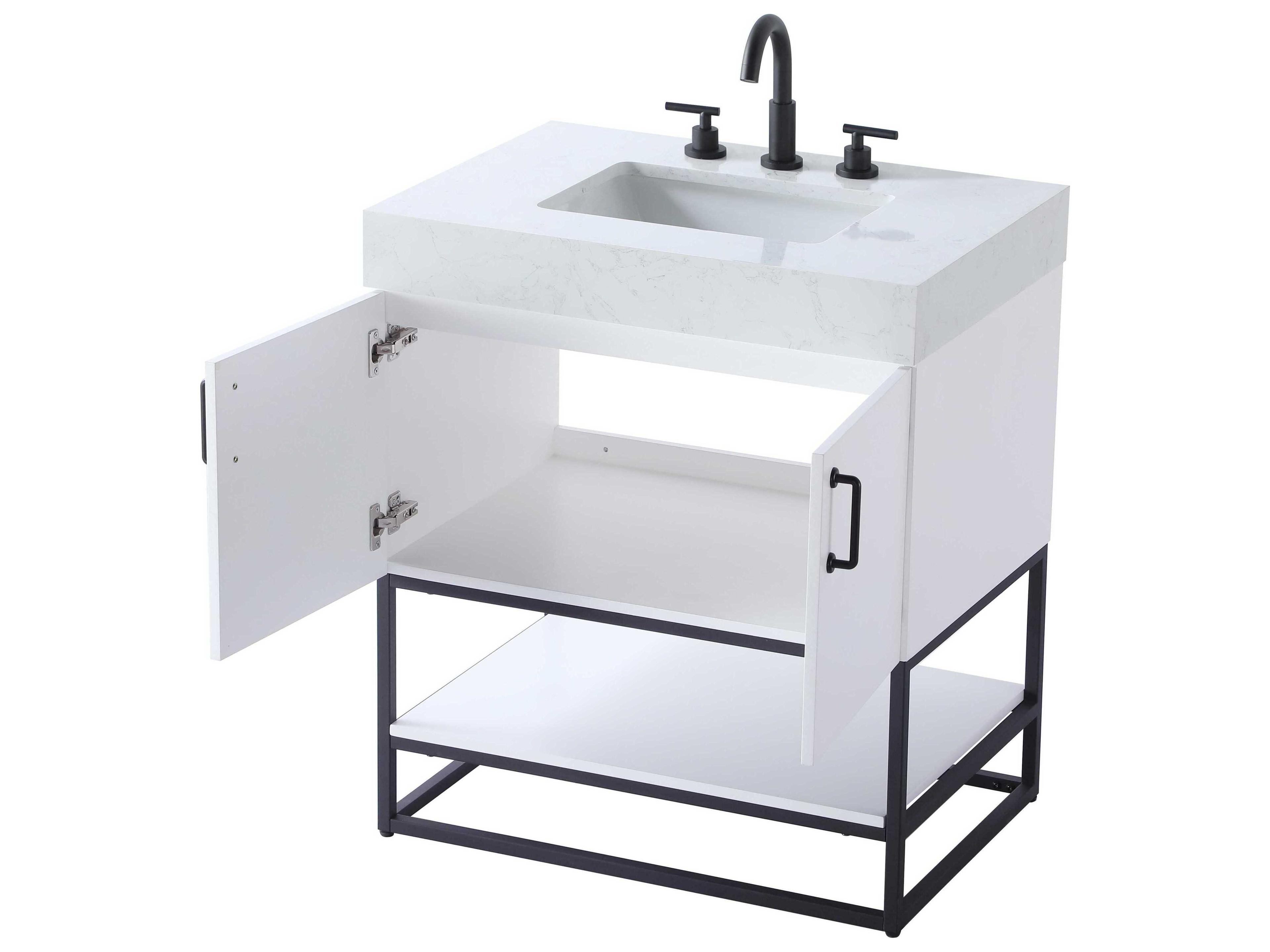 Elegant Lighting Caroline White Vanity