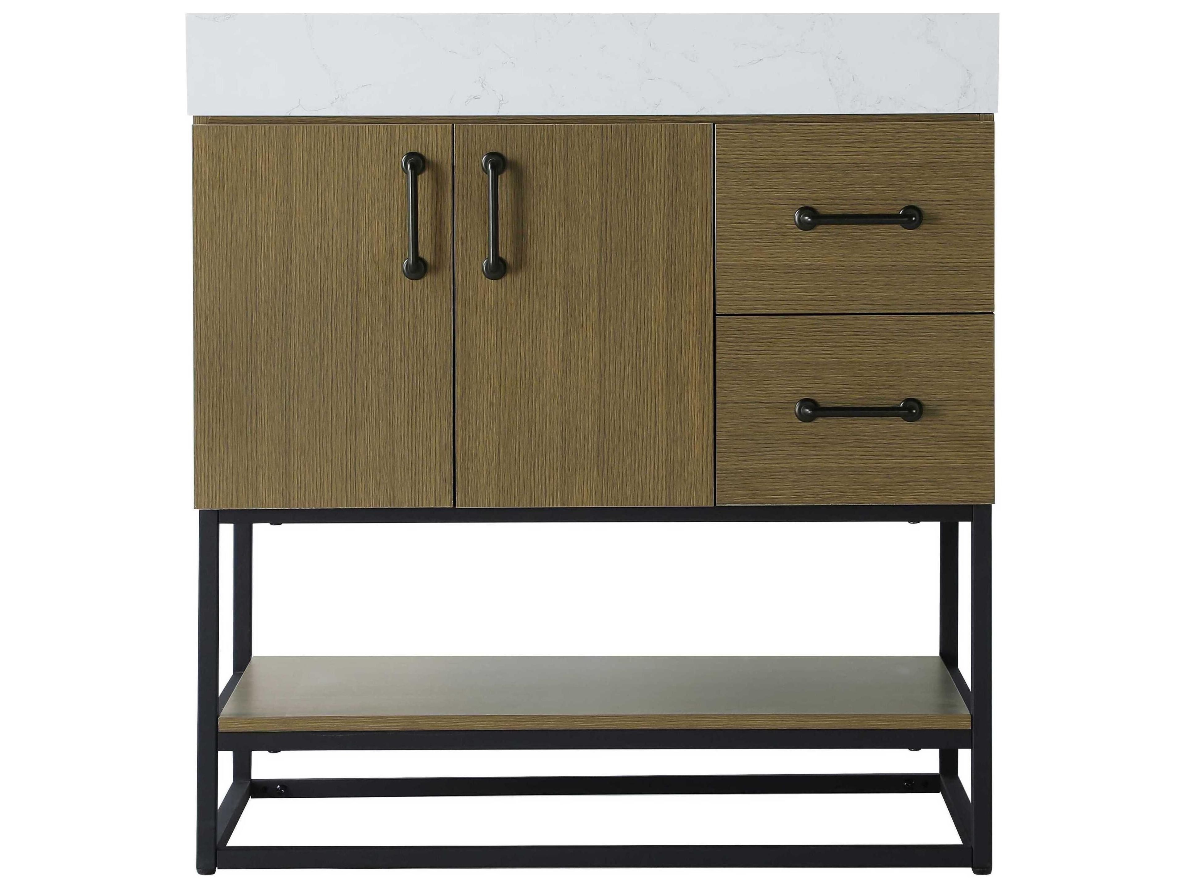 Elegant Lighting Caroline Chestnut Brown Vanity