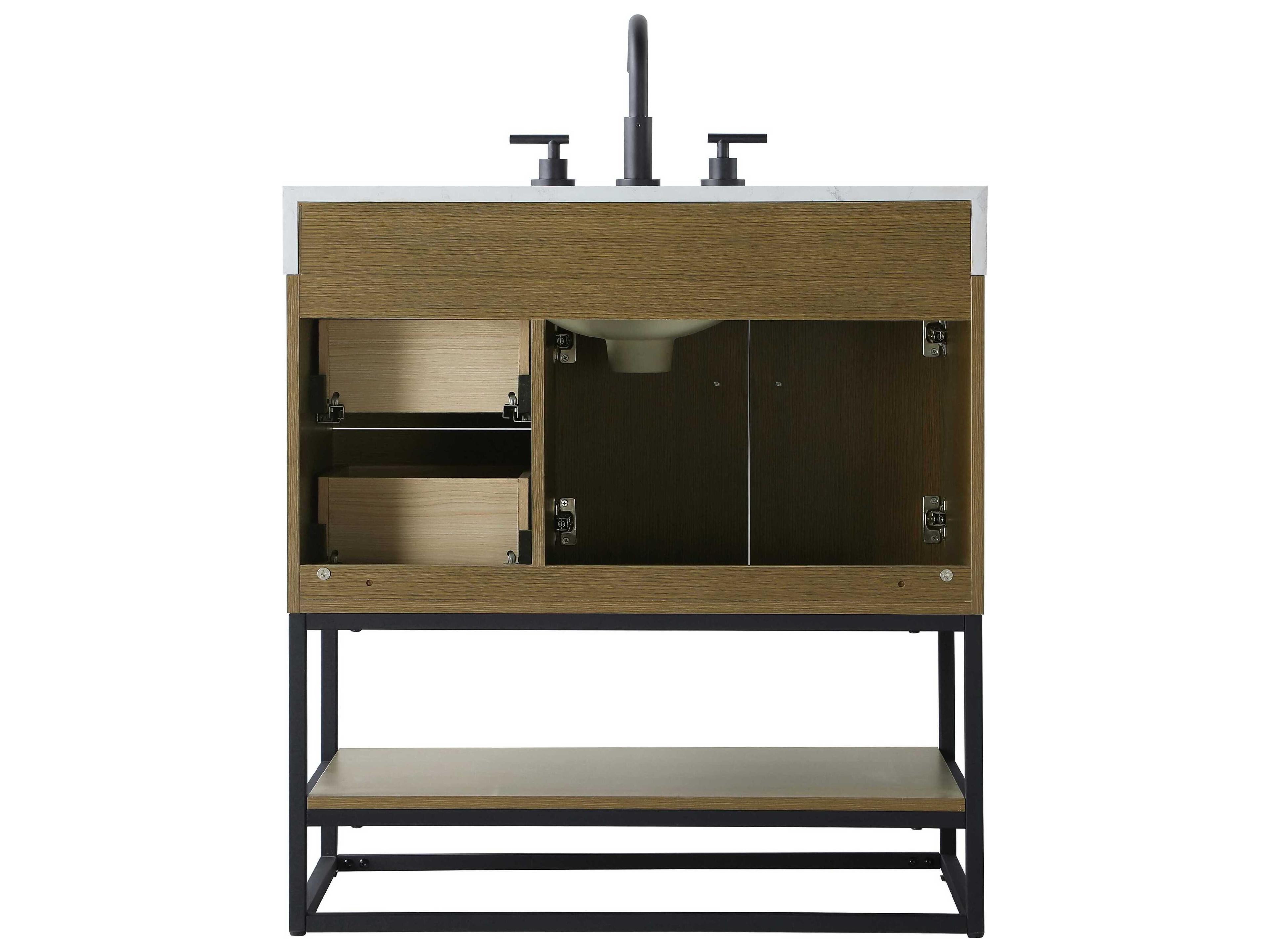 Elegant Lighting Caroline Chestnut Brown Vanity