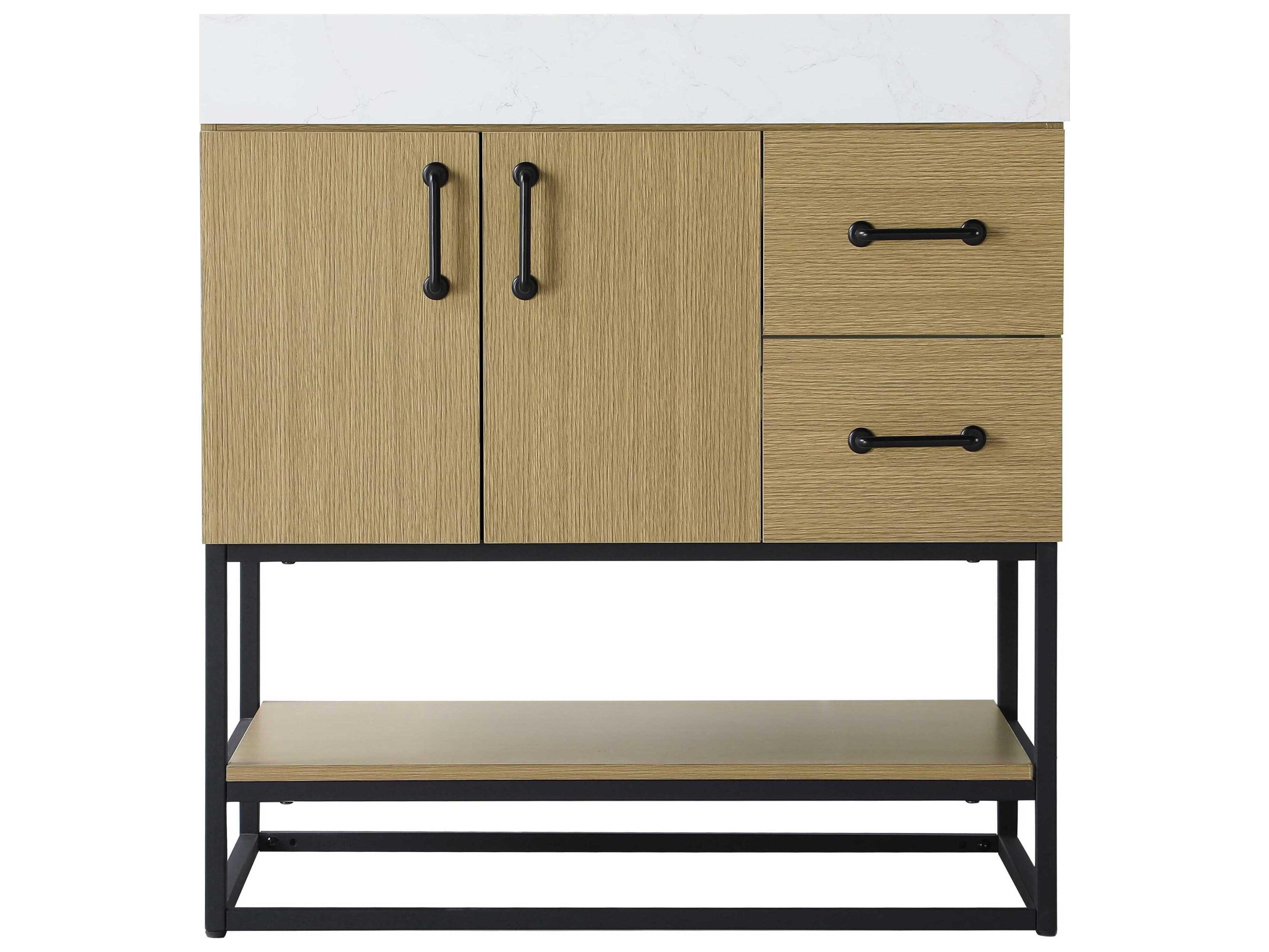 Elegant Lighting Caroline Honey Brown Vanity