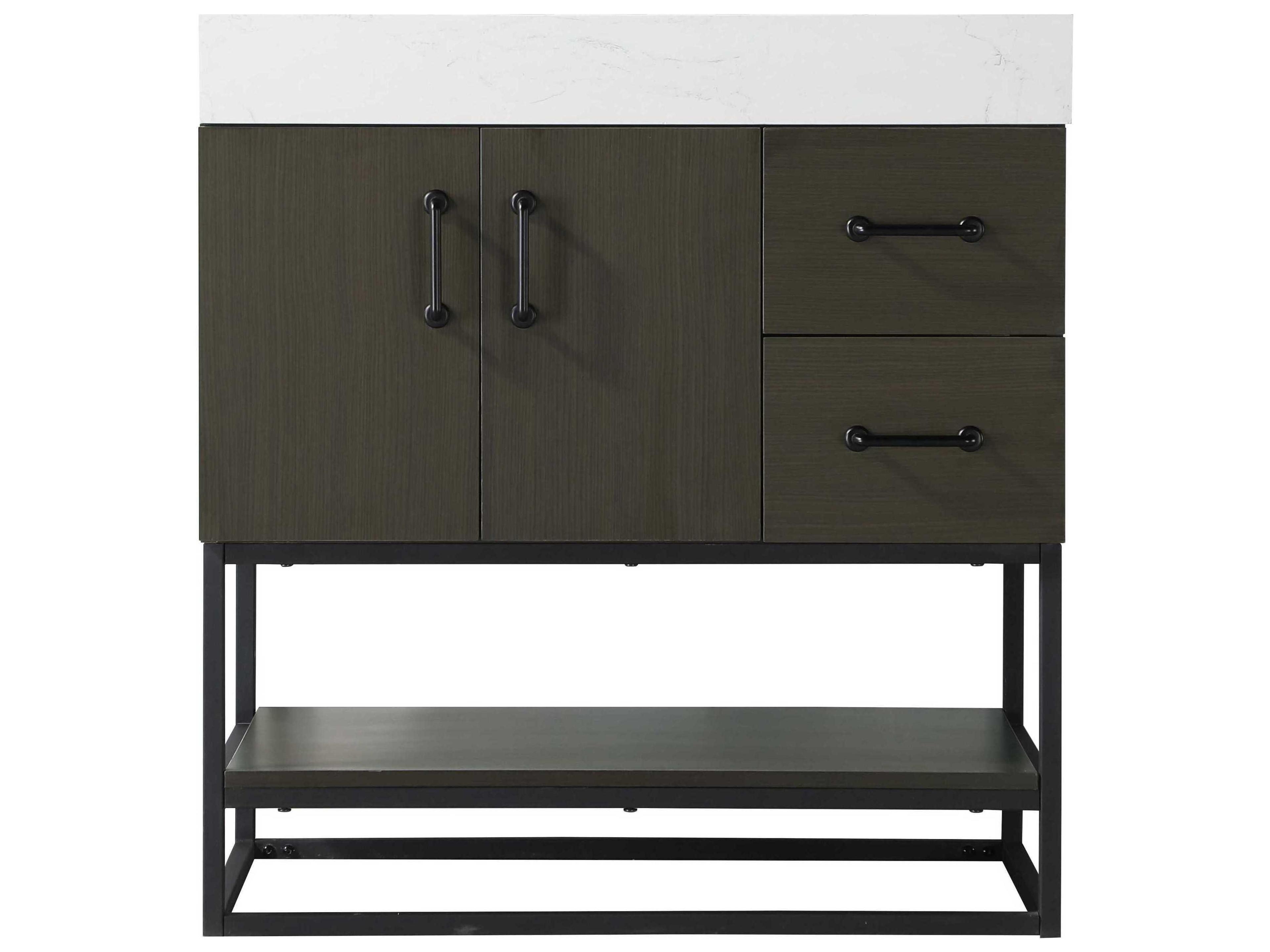 Elegant Lighting Caroline Mocha Brown Vanity