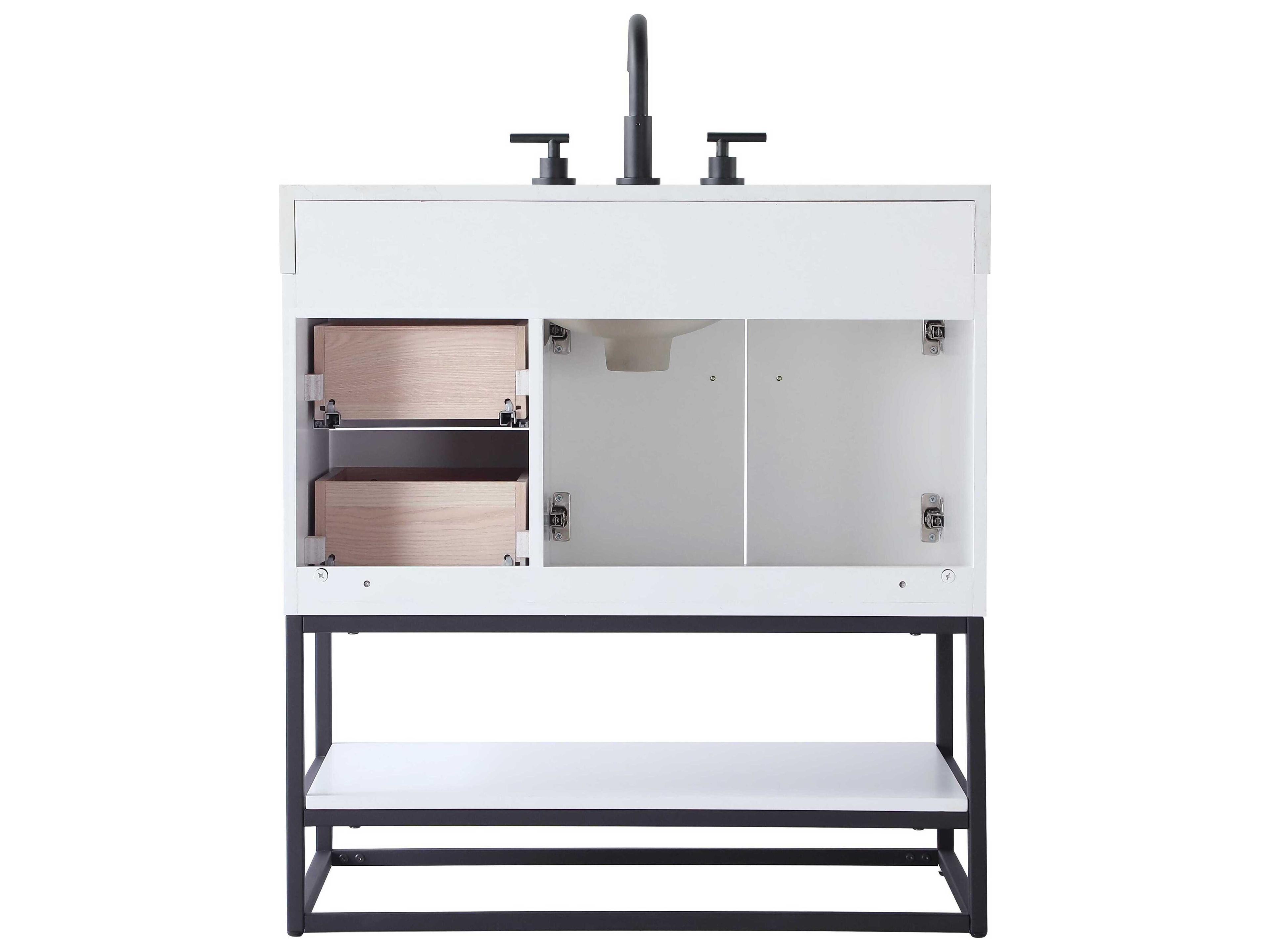 Elegant Lighting Caroline White Vanity