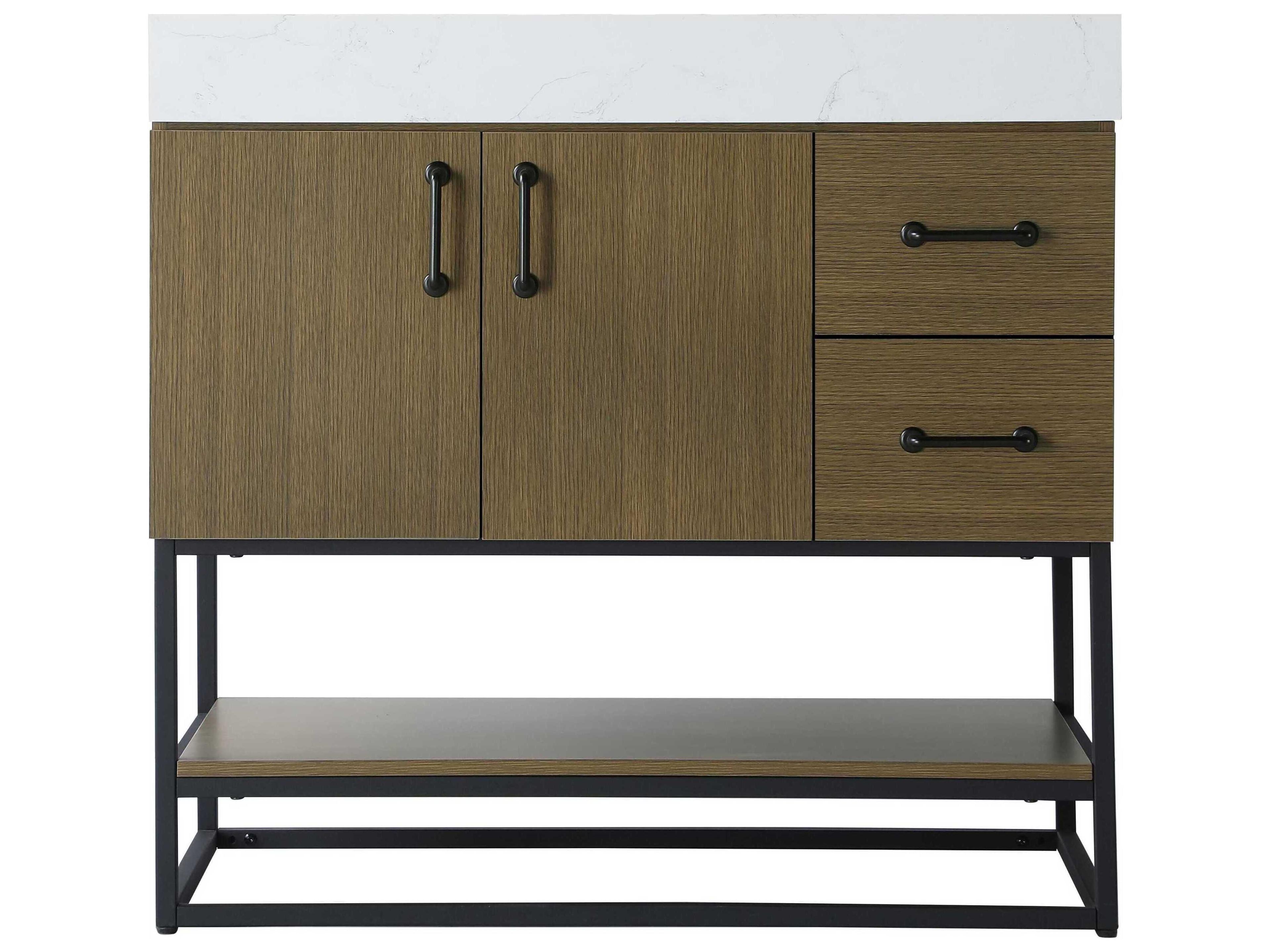 Elegant Lighting Caroline Chestnut Brown Vanity