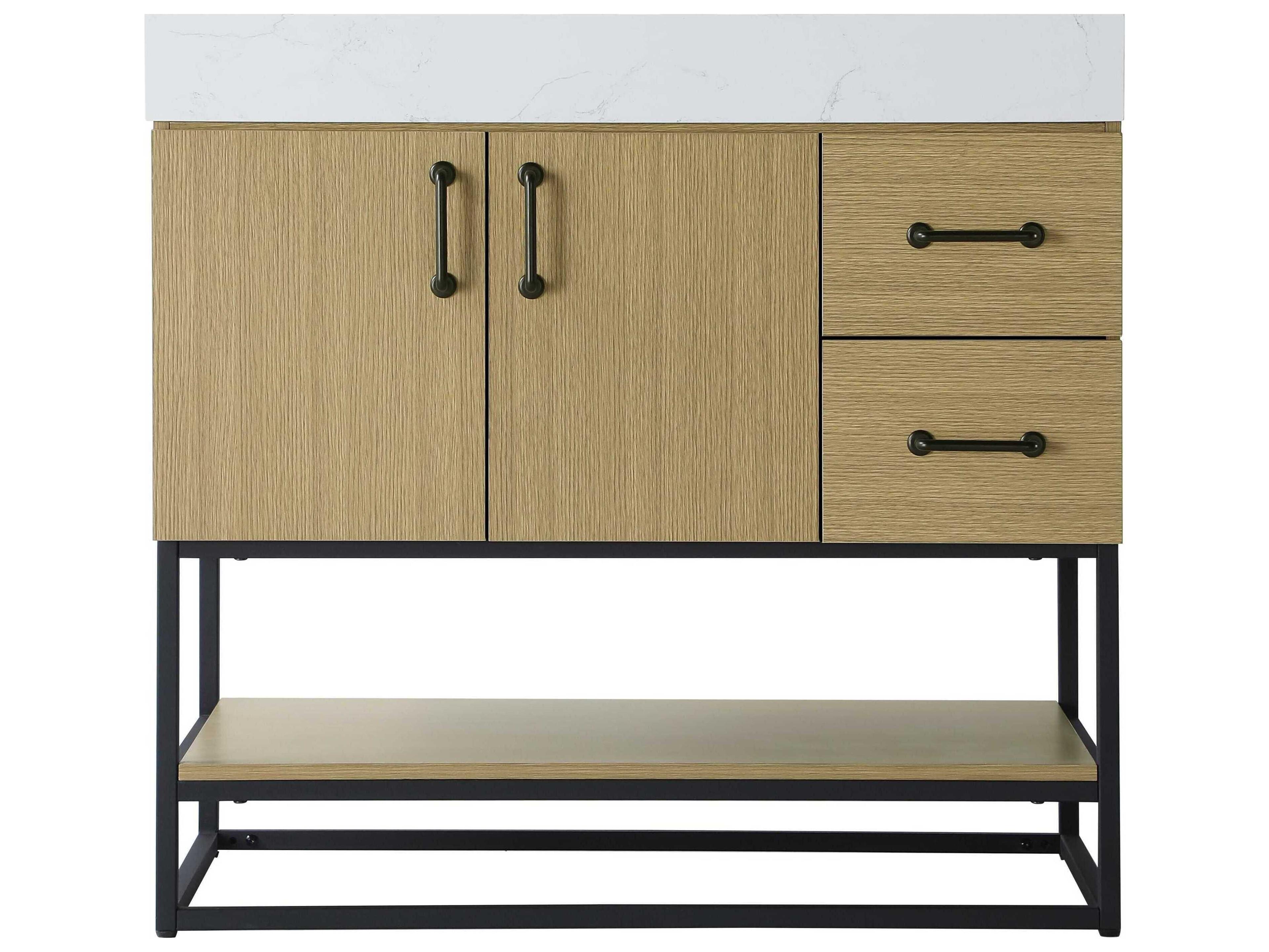 Elegant Lighting Caroline Honey Brown Vanity