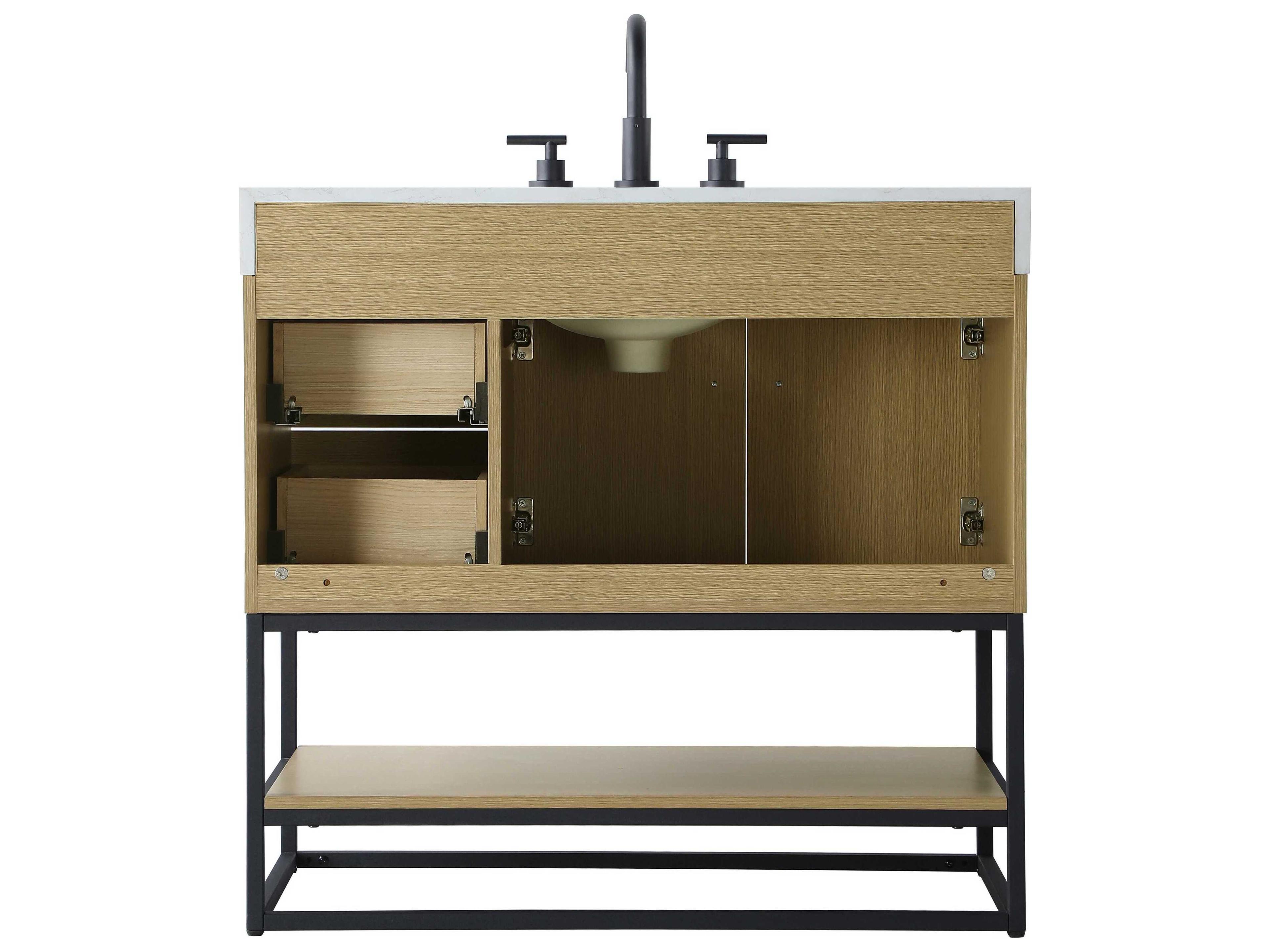 Elegant Lighting Caroline Honey Brown Vanity