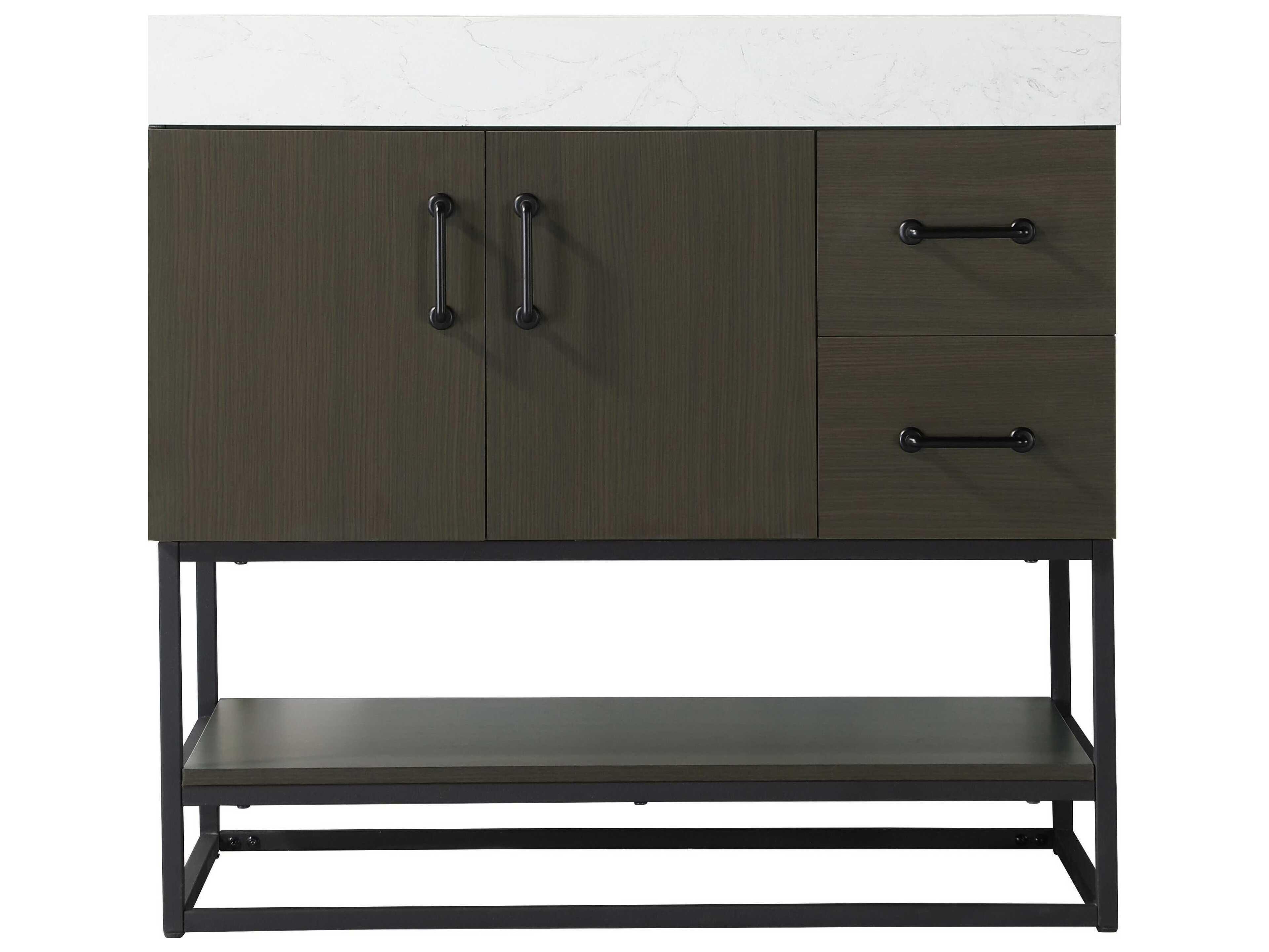 Elegant Lighting Caroline Mocha Brown Vanity