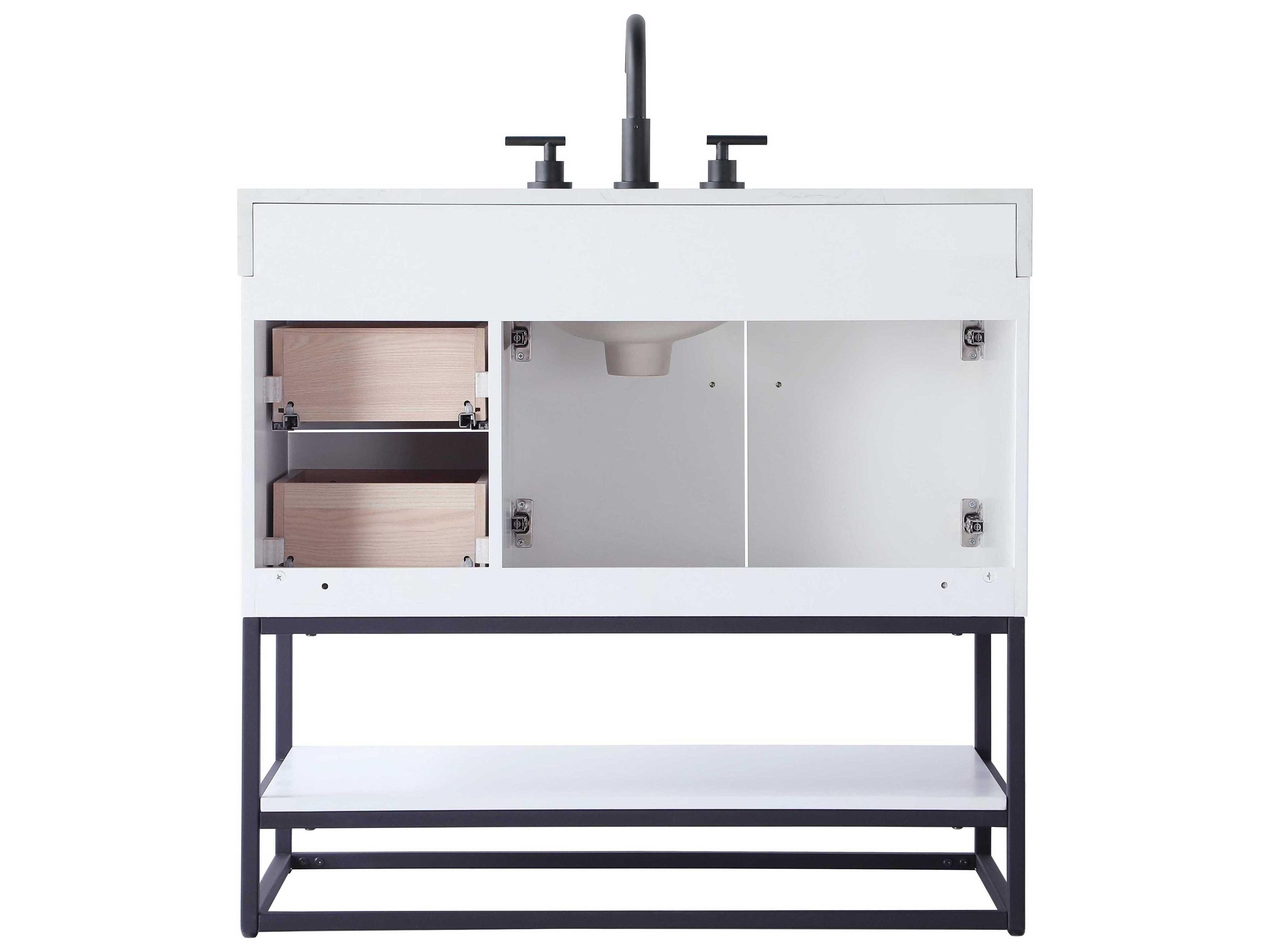 Elegant Lighting Caroline White Vanity