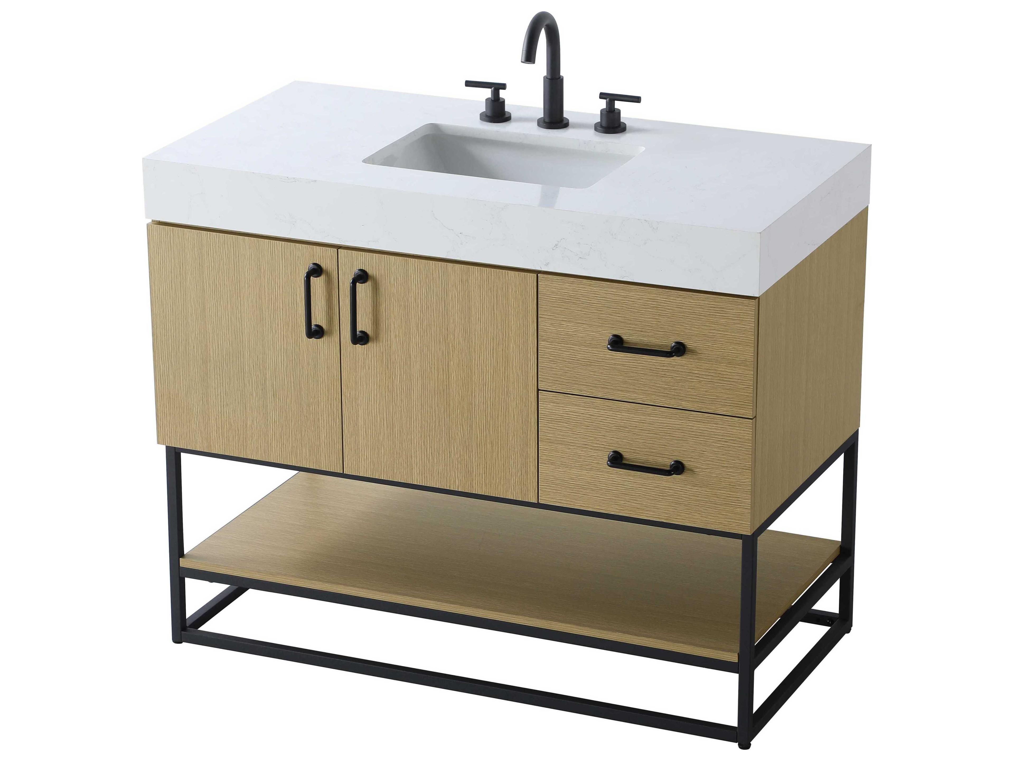 Elegant Lighting Caroline Honey Brown Vanity