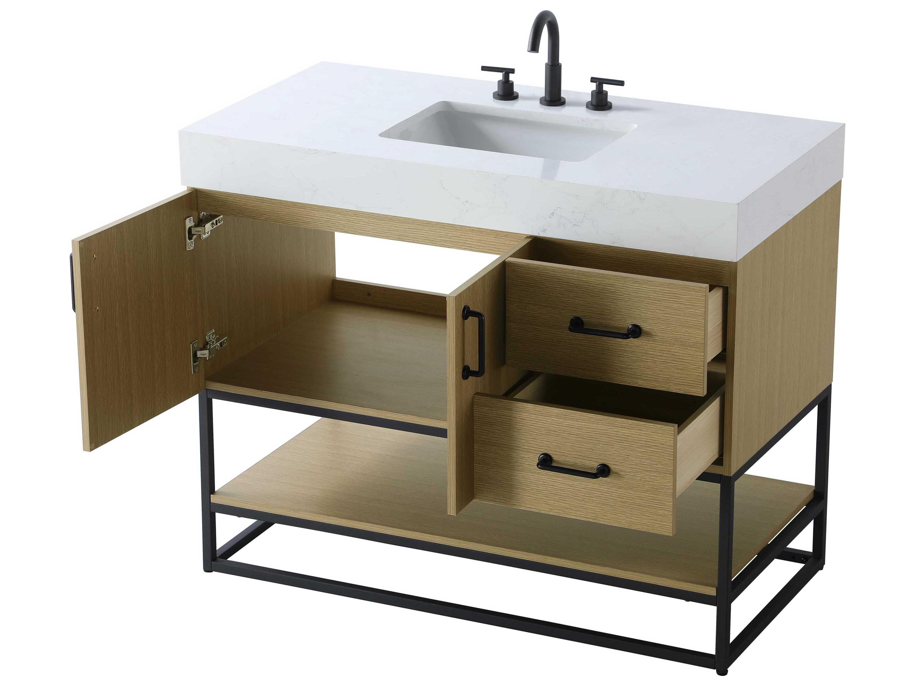 Elegant Lighting Caroline Honey Brown Vanity