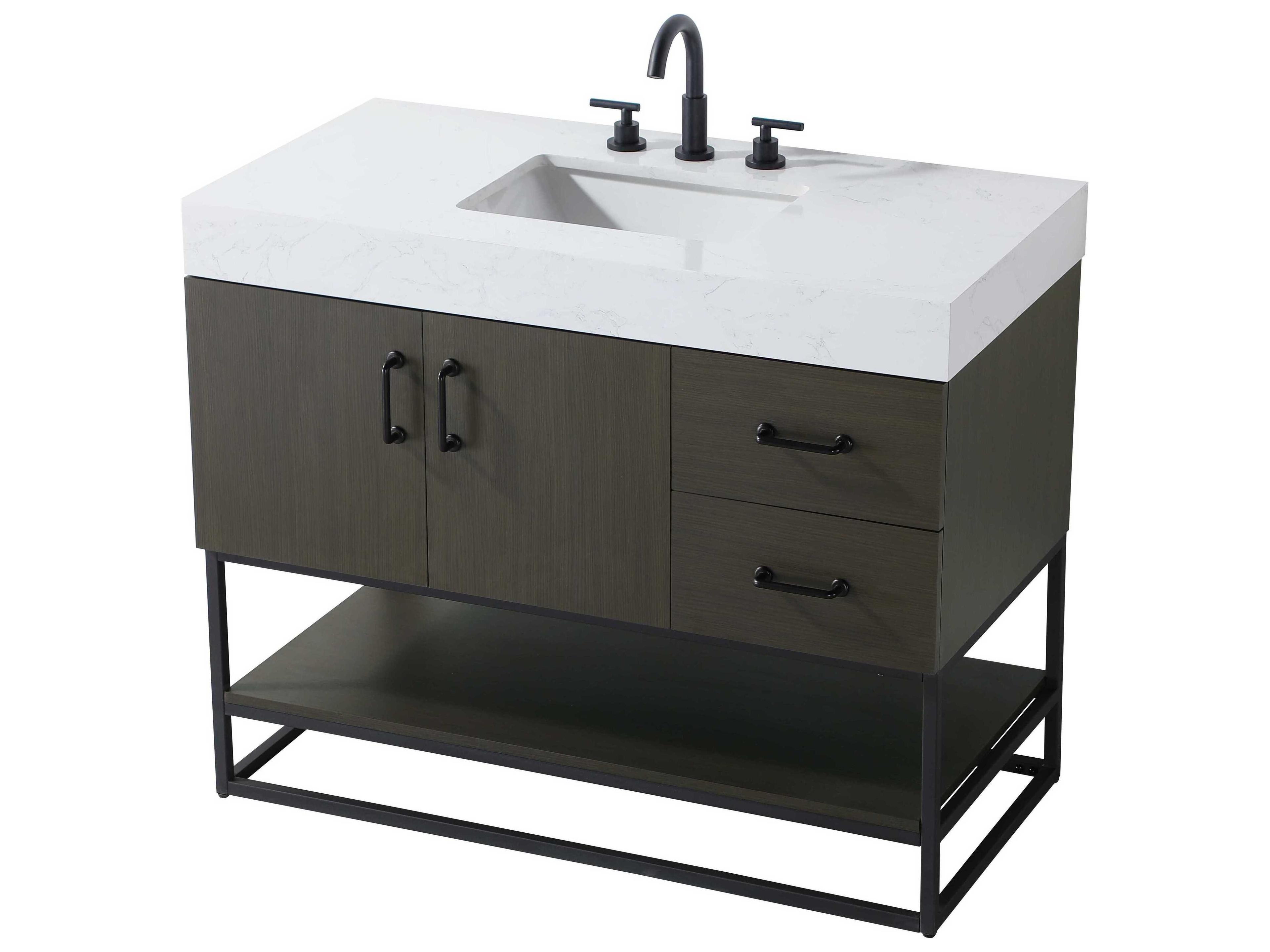 Elegant Lighting Caroline Mocha Brown Vanity