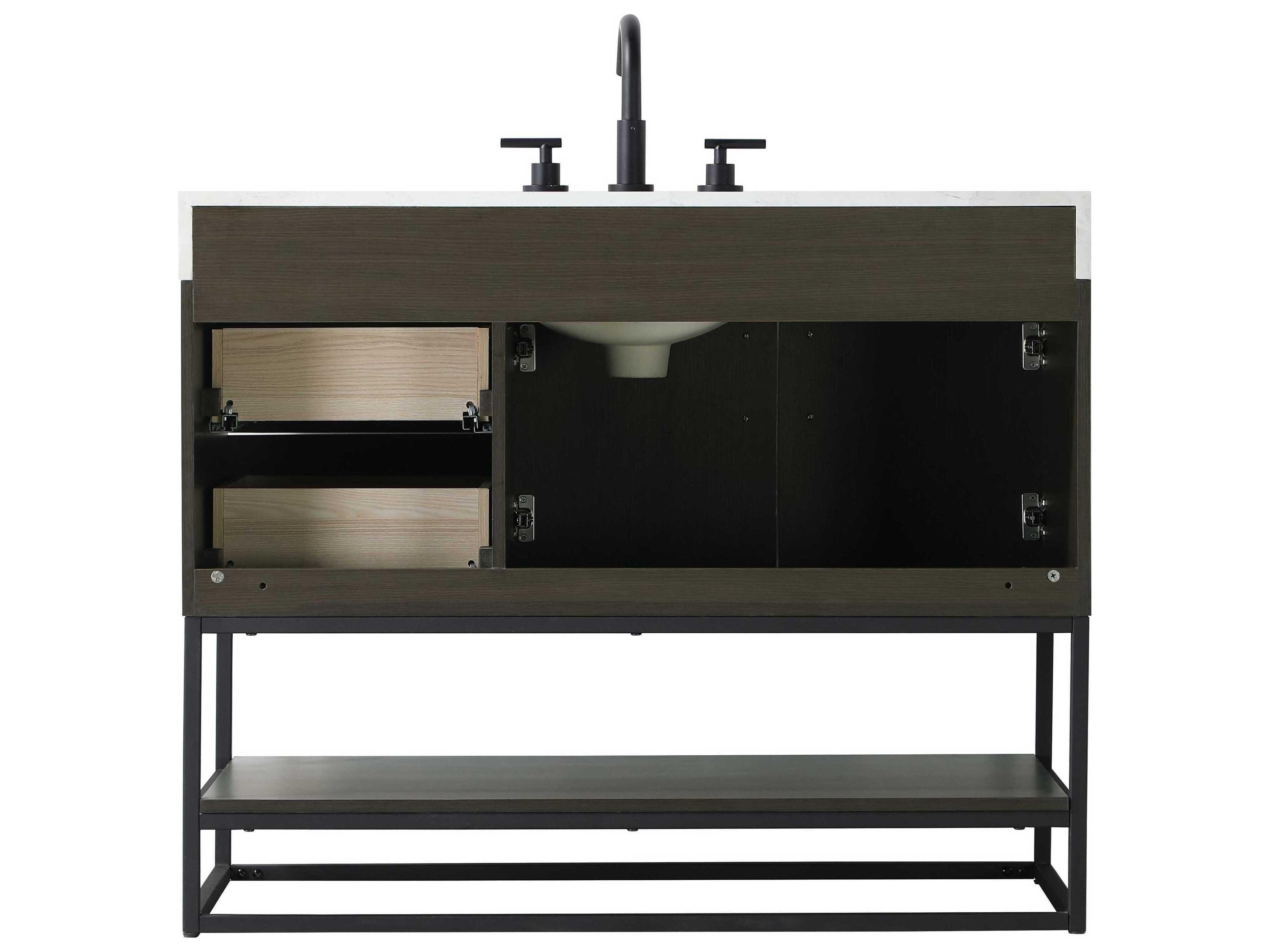 Elegant Lighting Caroline Mocha Brown Vanity