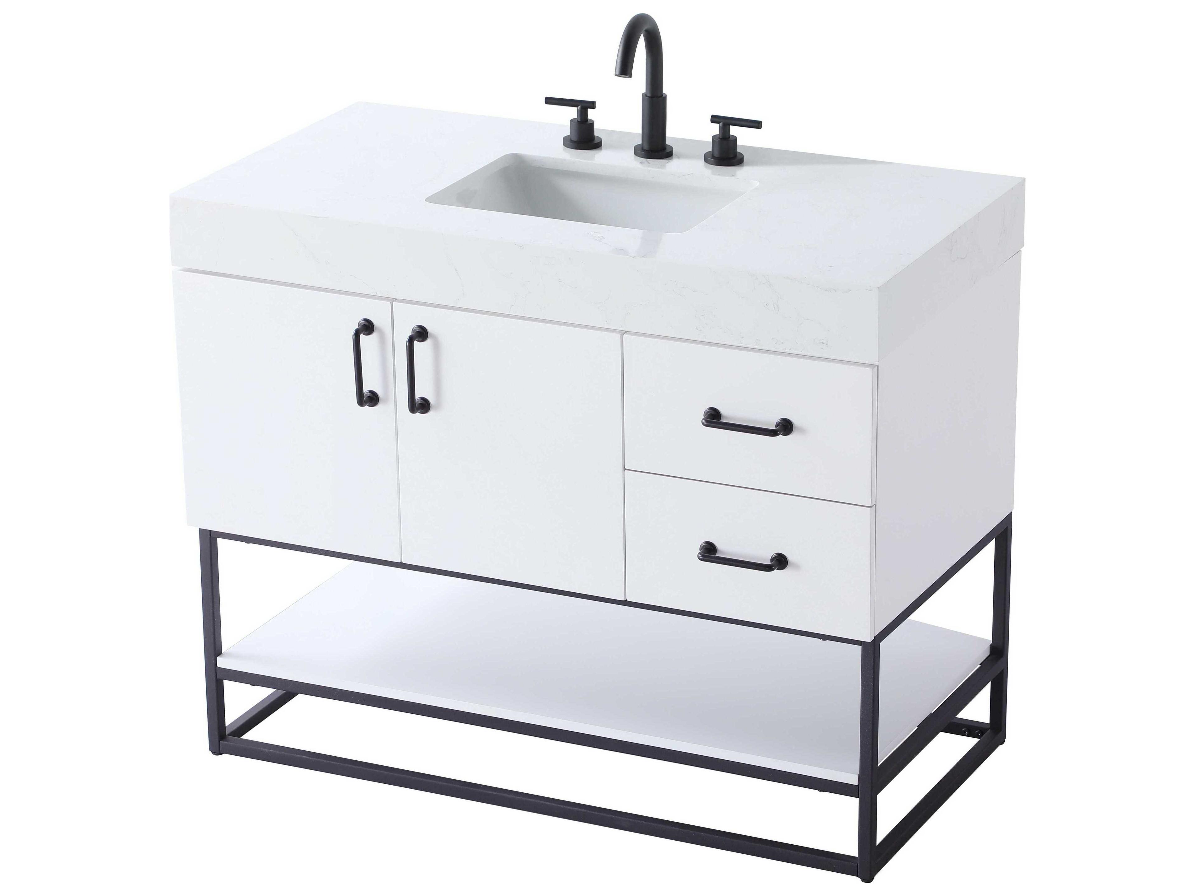 Elegant Lighting Caroline White Vanity